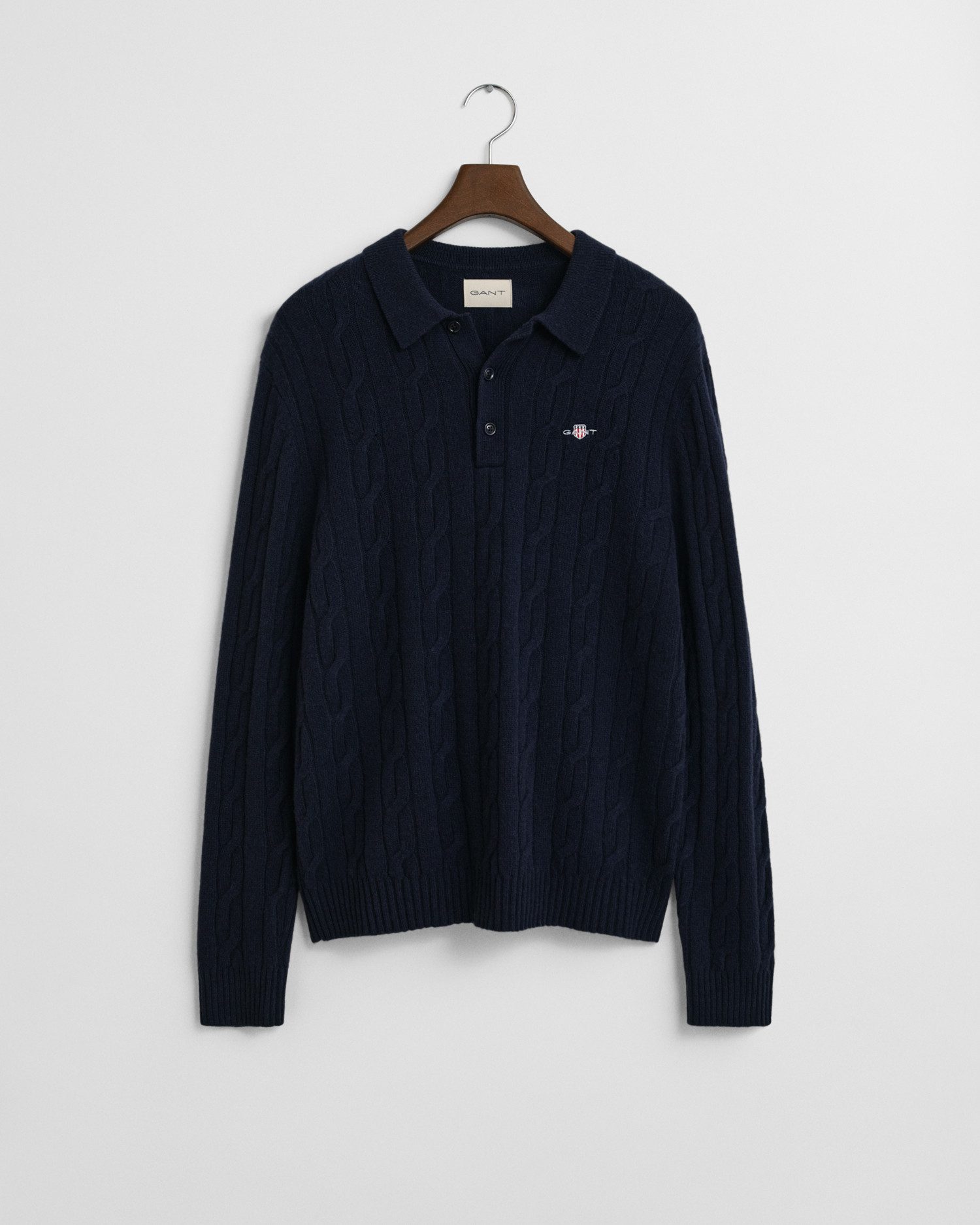 Gant Вязаные свитера LAMBSWOOL CABLE POLO