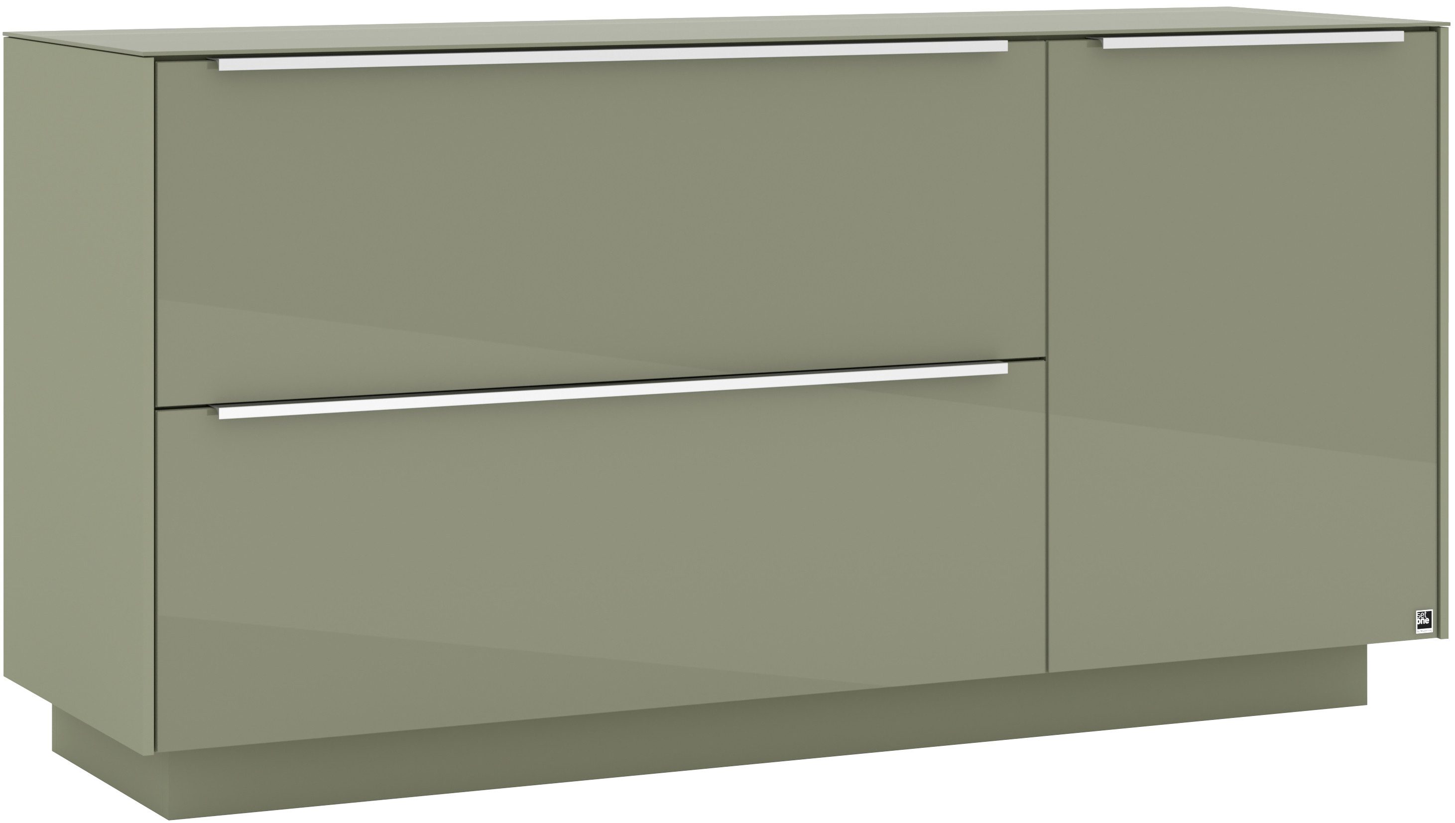 set one by Musterring Lowboard Reno (1 St), Mit Sockel in diversen Farben, 71 cm Höhe & Farbauswahl
