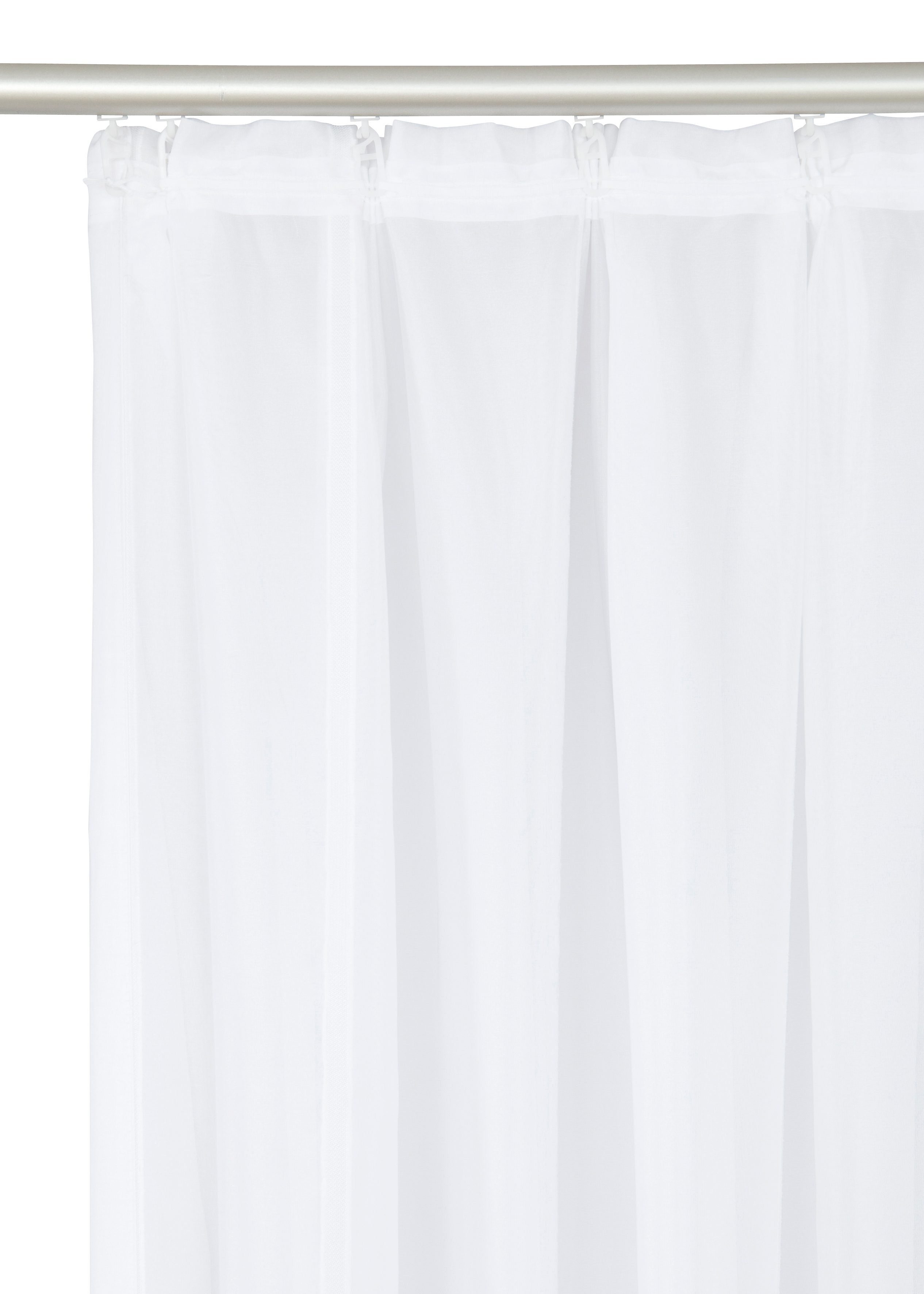 Wirth Vorhang Betsy (1 St), Faltenband, halbtransparent, Store