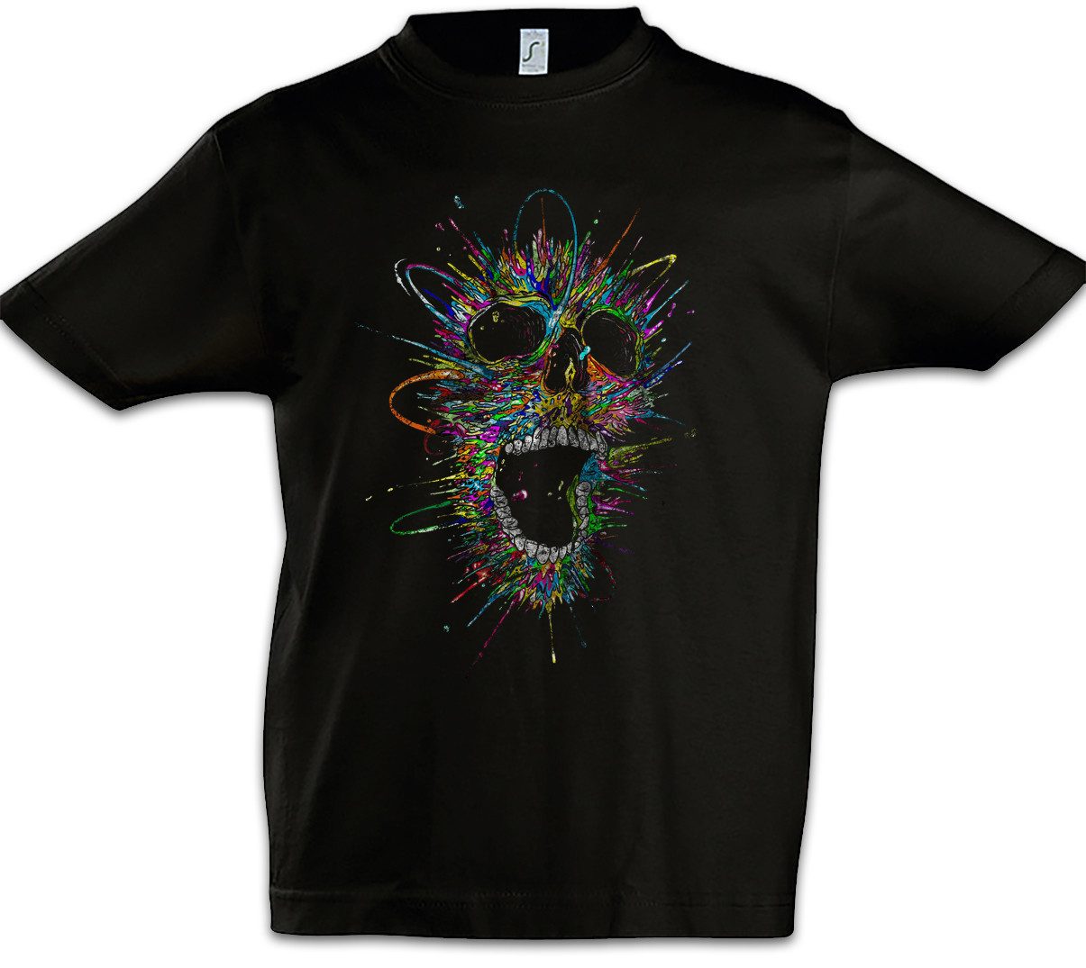 Print-Shirt Screaming Skull II Kinder T-Shirt Schreiender Schädel Dead