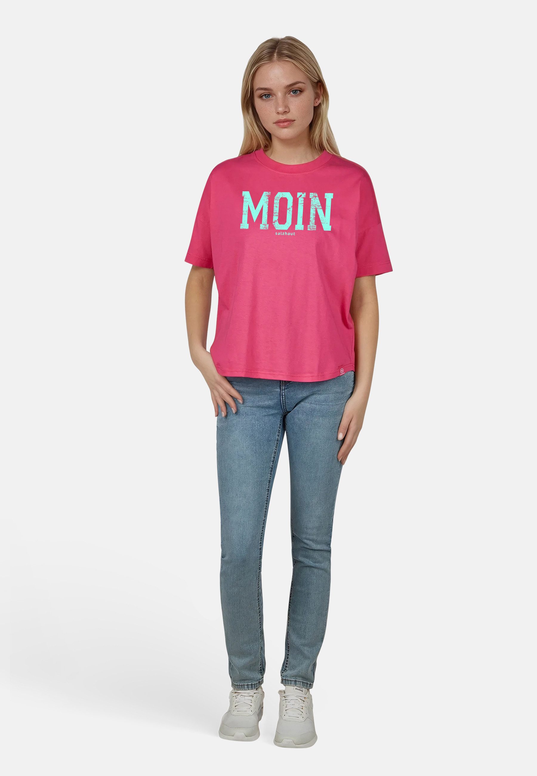 salzhaut T-Shirt LEEV-MOIN Damen Relaxed-Fit Endlich wieder Sommer! bequeme günstig online kaufen