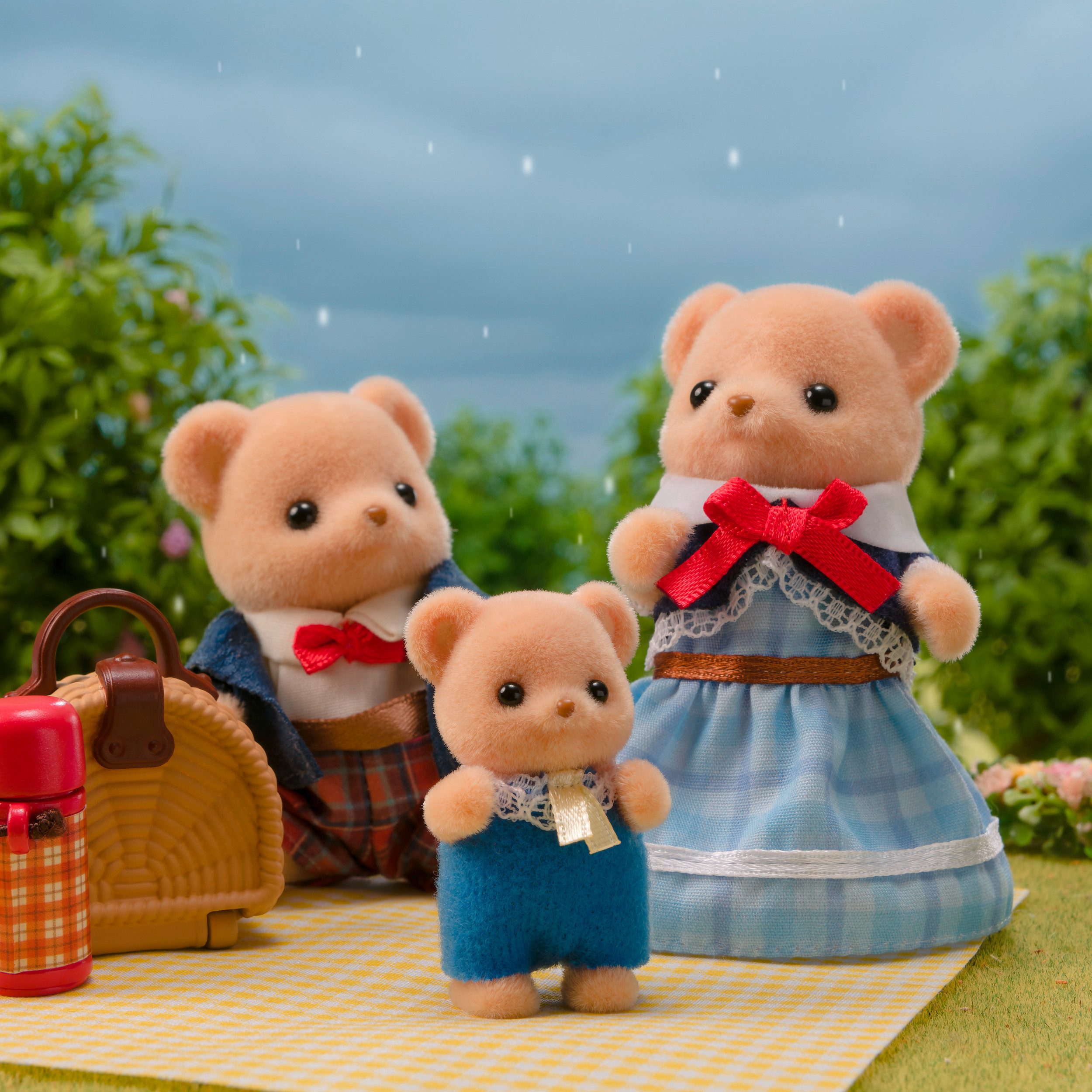 Sylvanian Families Spielfigur Biscuit Bären Familie (5851)