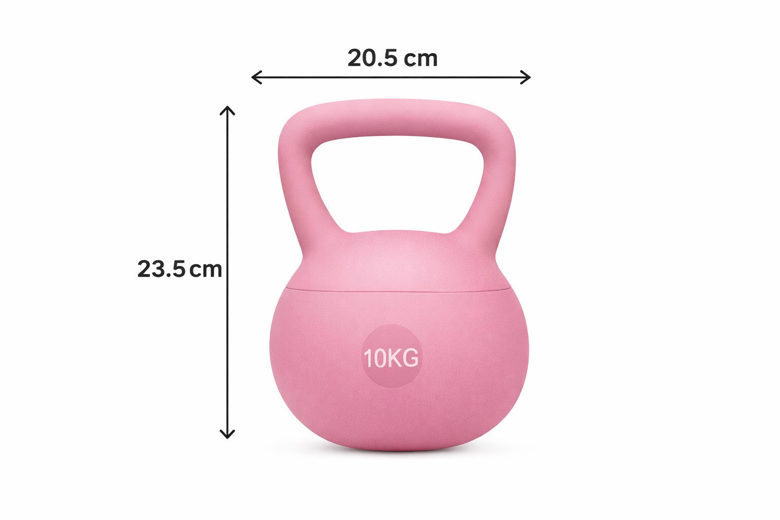 GiglioCollection Kettlebell Soft Kettlebell bodenschonend & leise - stoßdämpfende Kugelhantel, (Soft Kettlebell ideal fürs Homegym Kettlebell 10 kg), Kugelhantel mit Eisensandfüllung - ergonomischer Softgriff