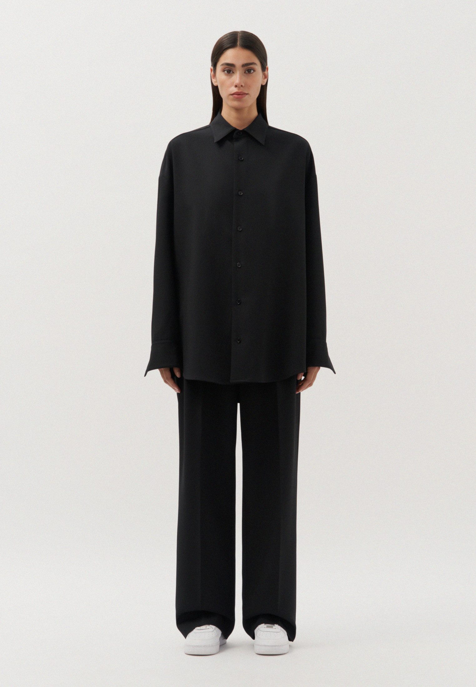 studio seidensticker Businesshemd Studio Oversized Langarm Kentkragen Uni günstig online kaufen