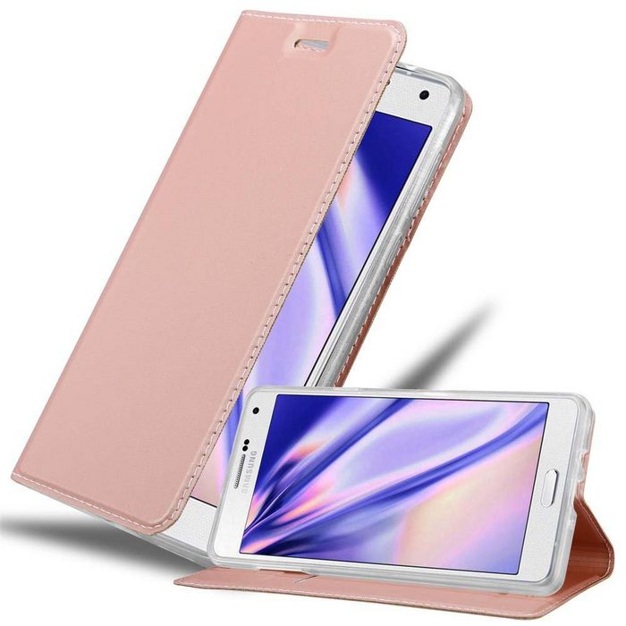 Cadorabo Handyhülle Classy Book Samsung Galaxy A7 2015 Klappbare Handy Schutzhülle - Hülle - mit Standfunktion und Kartenfach