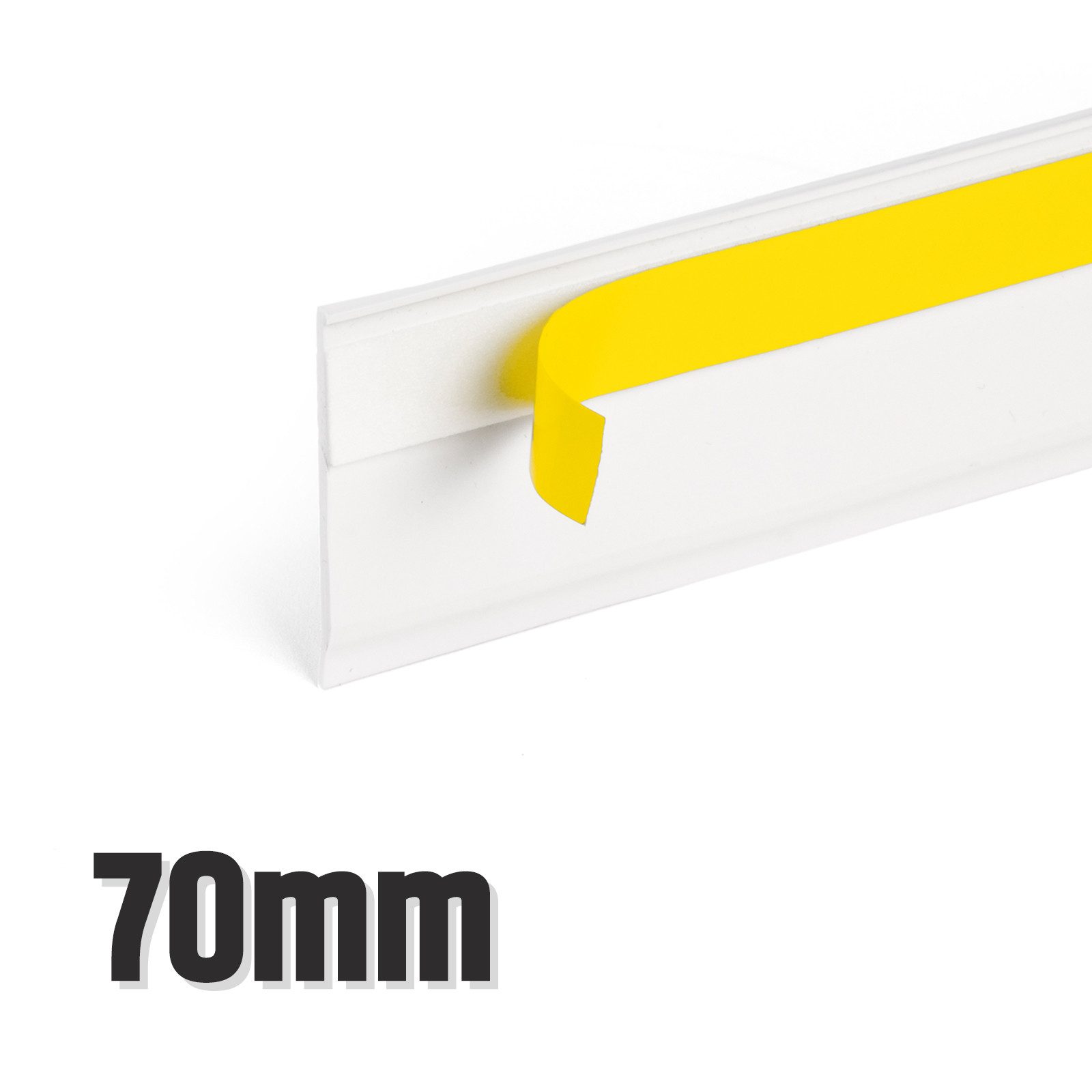 DQ-PP Sockelleiste DQ-PP FENSTERLEISTE MIT LIPPE, 15m, 1,5mm, 30-70mm, Abschlussleisten, Flachleisten, 30mm, 40mm, 50mm, 60mm, 70mm, Stärke 1,5mm, Weiss
