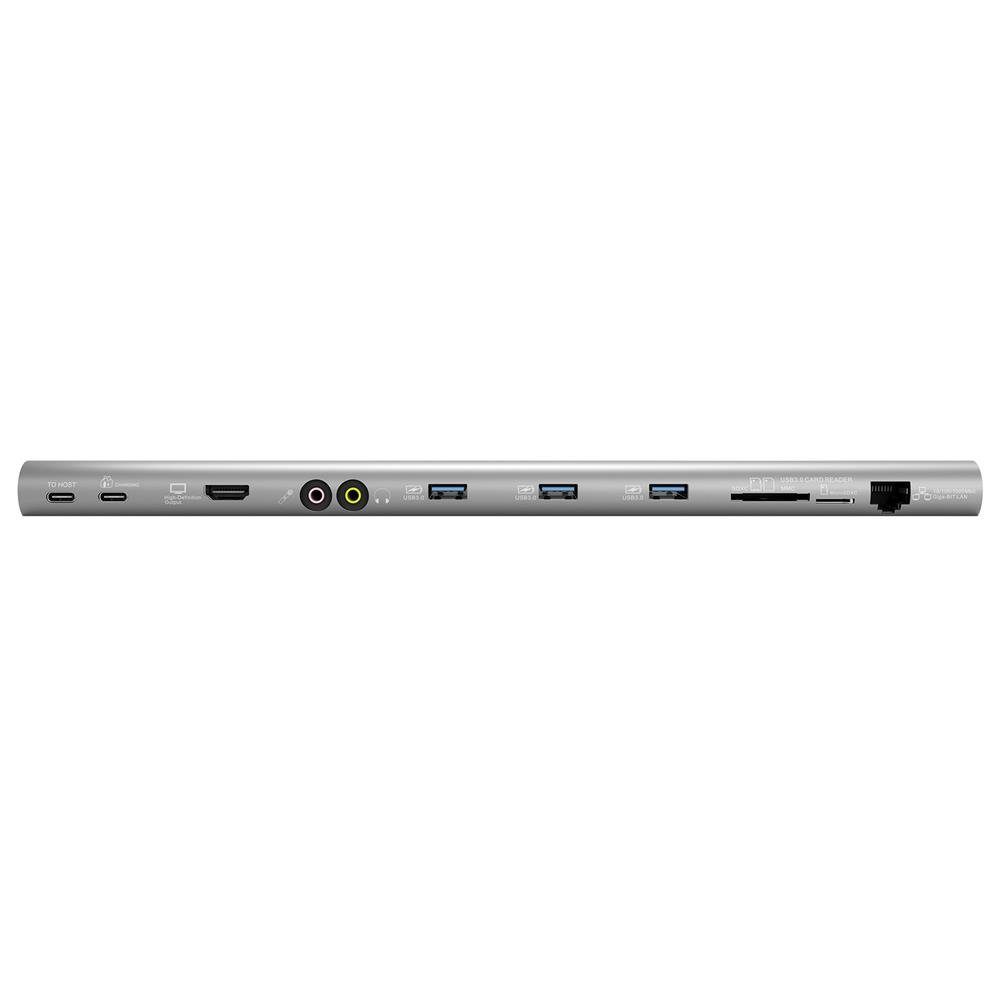 Terratec CONNECT C6 Dockingstation (Adapter mit USB-C PD, HDMI, 3,5mm Klinke, 3x USB 3.0 und RJ45)