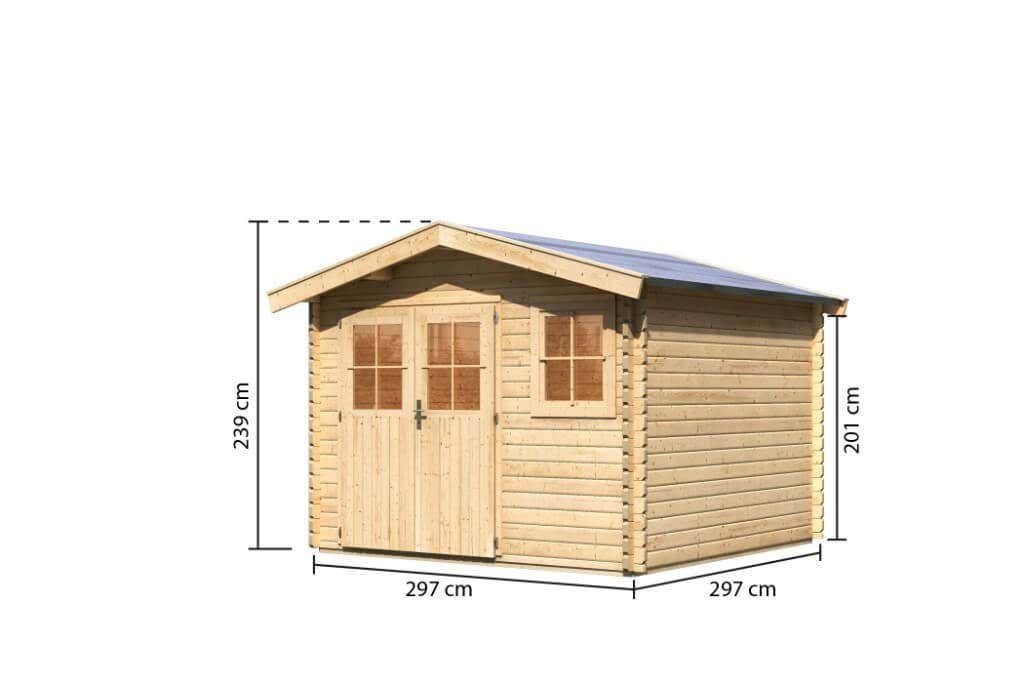 Karibu Gartenhaus Karibu Woodfeeling Gartenhaus Felsenau, BxT: 406x326 cm