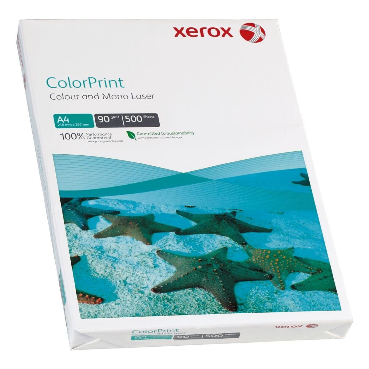 Xerox Farblaser-Druckerpapier ColorPrint, Format CIE, Blatt 90 A4, 171 g/m², 500 DIN