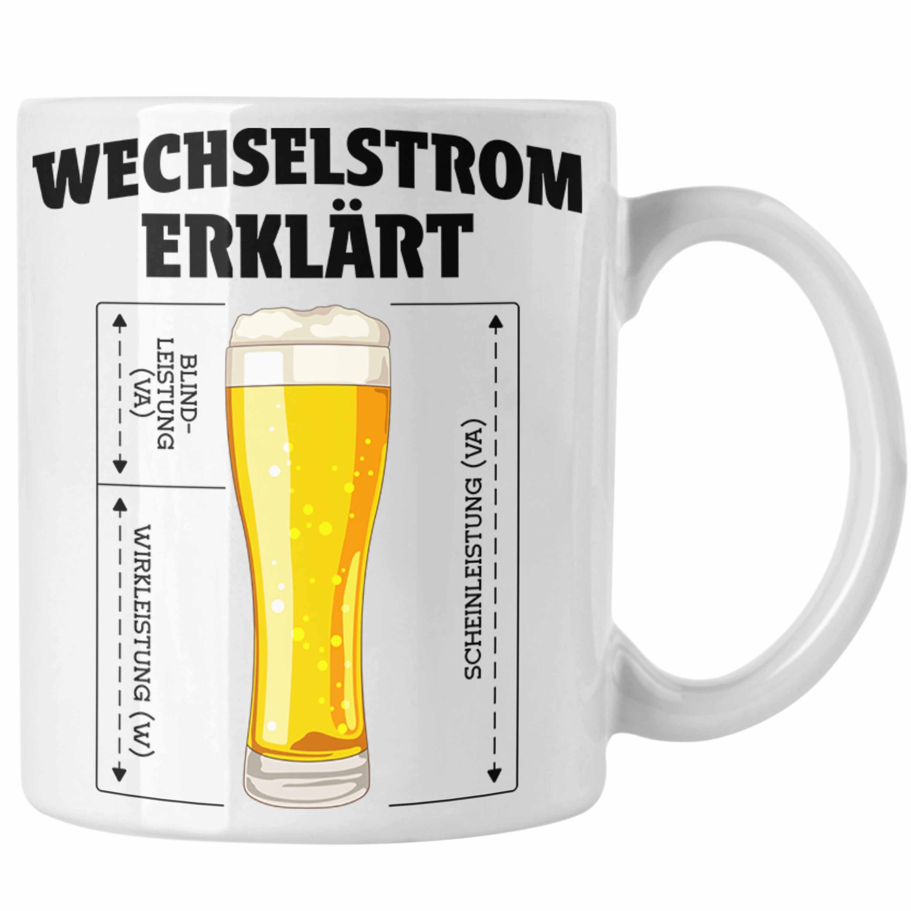 Tasse Elektriker Trendation Trendation - Elektroniker Geschenkidee Geschenke für Elektriker Sprüche Männer Tasse weiss Geschenk