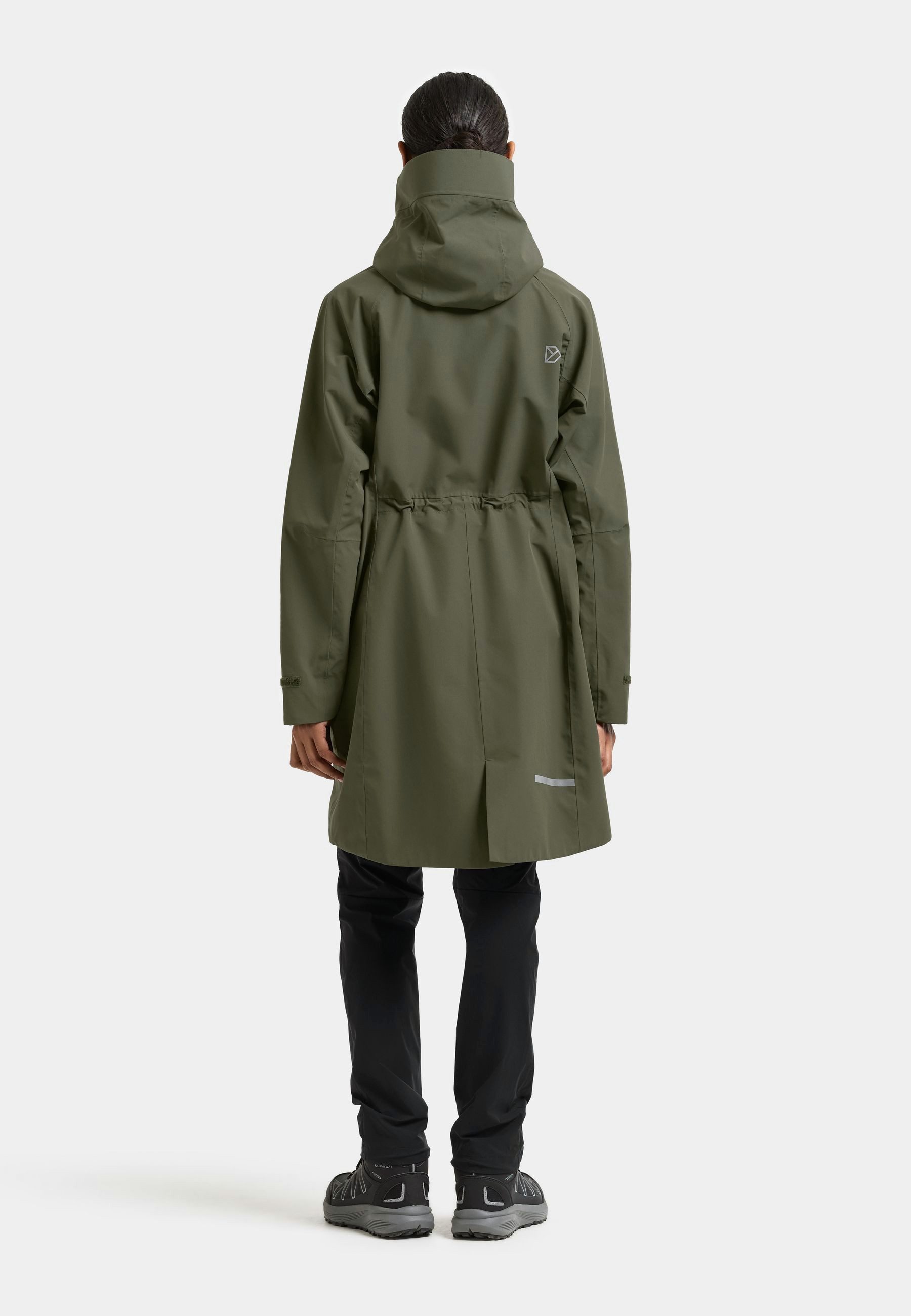 Didriksons Parka Damen Übergangsjacke Mantel Wasserdicht ILMA mit Kapuze mit Taschen