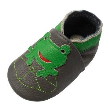 Yalion Weiche Leder Krabbelschuhe Lauflernschuhe Hausschuhe Lederpuschen Krabbelschuh