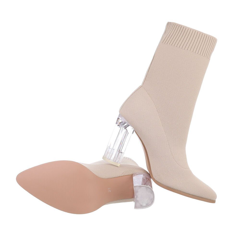 Ital-Design Damen Abendschuhe Elegant High-Heel-Stiefelette (84338436) günstig online kaufen