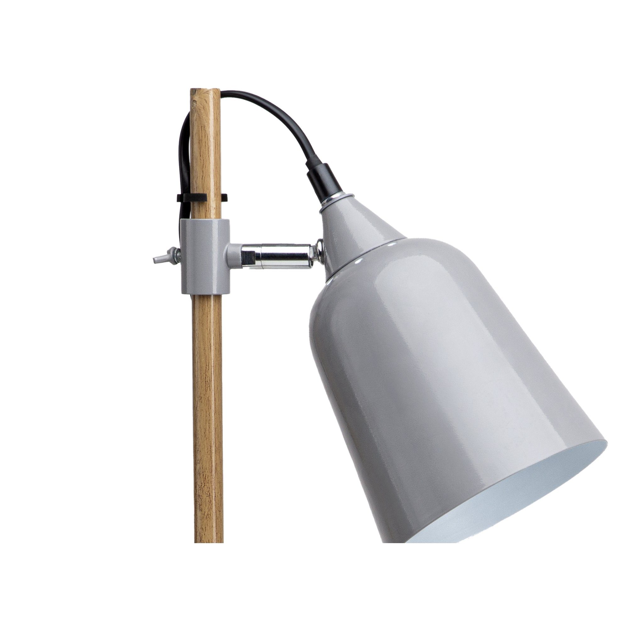 E14 Schreibtischlampe Leuchtmittel, grau 1,5m, Schreibtischlampe ohne Konsimo HALI Tischleuchte, Nachttischlampe