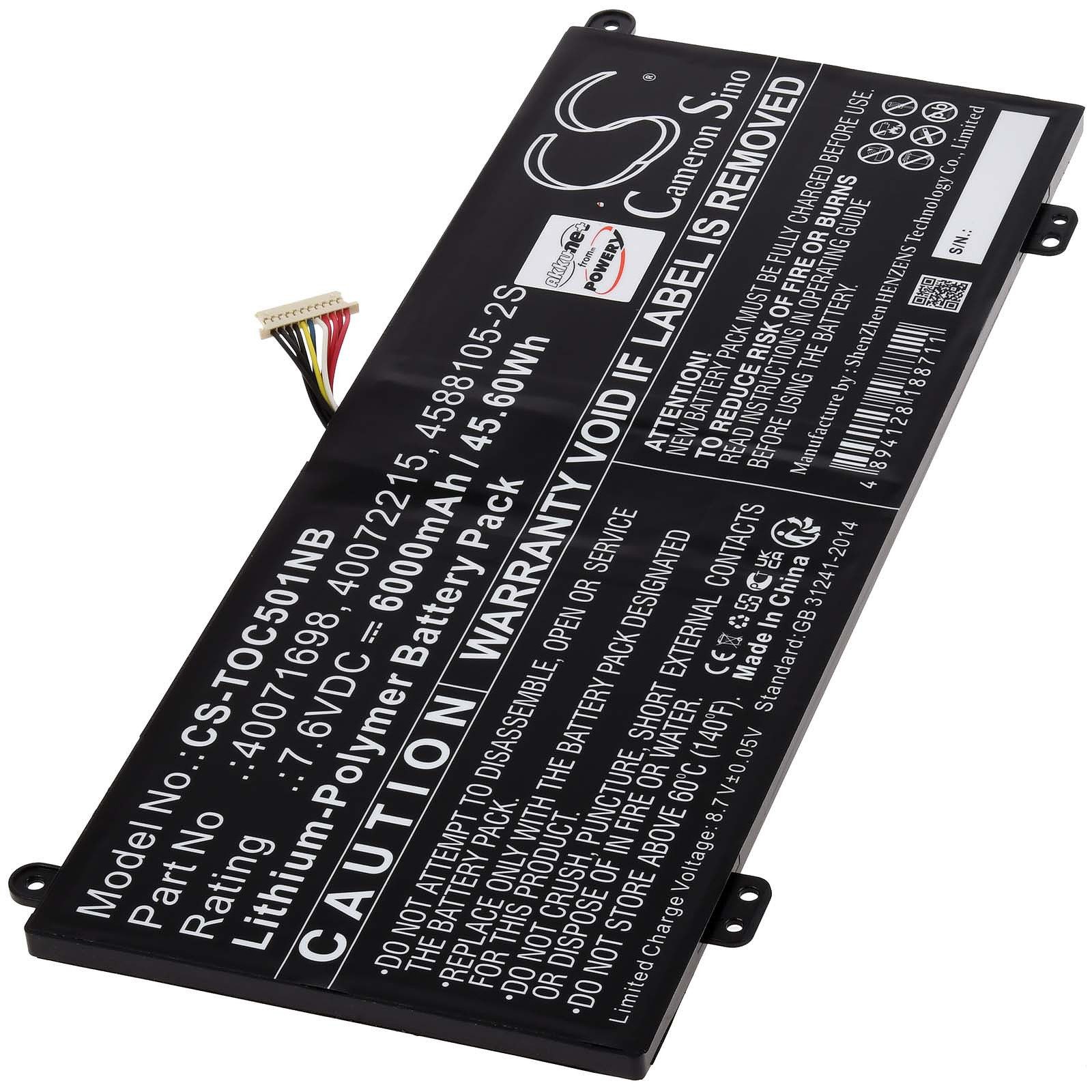 Powery Akku für Medion Typ 40072215 Laptop-Akku 6000 mAh (7.6 V)