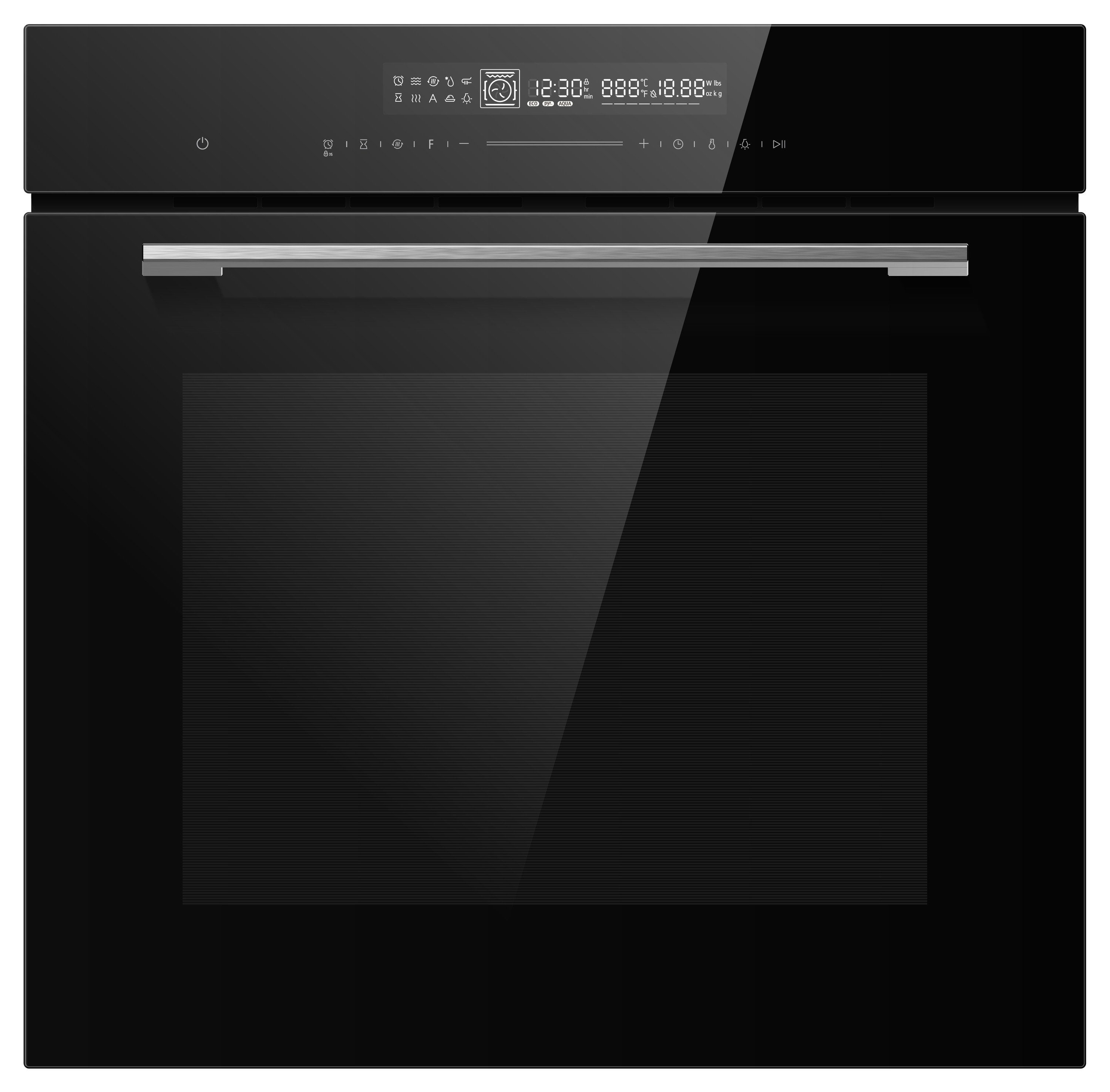 Midea Einbaubackofen Eco-Funktion 12 7NM30TOBL, mit Teleskopauszug, mit Funktionen