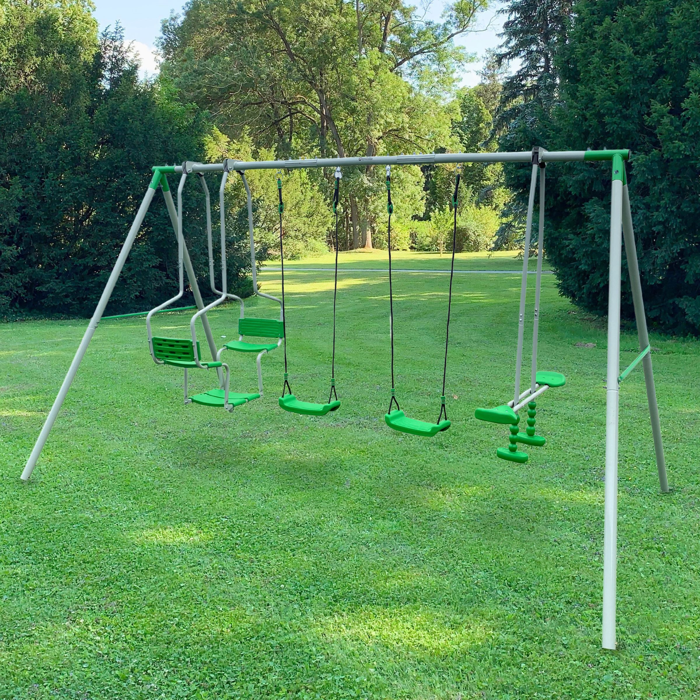 HyperMotion Mehrkindschaukel Garten Spielplatz 6er Kinder Schaukel Set Gartenschaukel