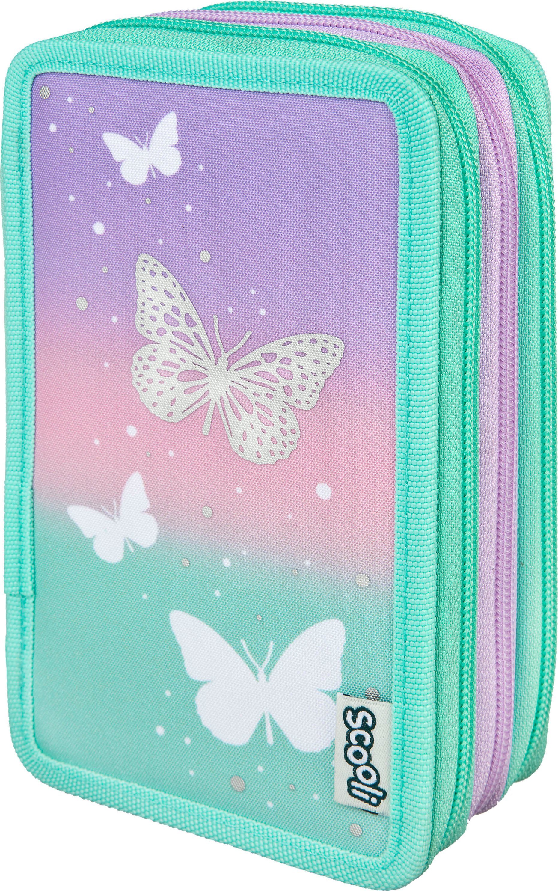 Scooli Federmäppchen Tripledecker, Butterfly Wishes