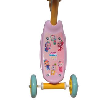 TPFSports Dreiradscooter Cry Babies Roller für Kinder mit 3 Räder, (neutraler Dreiradscooter - rutschfeste Sicherheitsgriffe), Kinder Dreiradscooter zu 85% zusammengebaut mit Kunststoffreifen