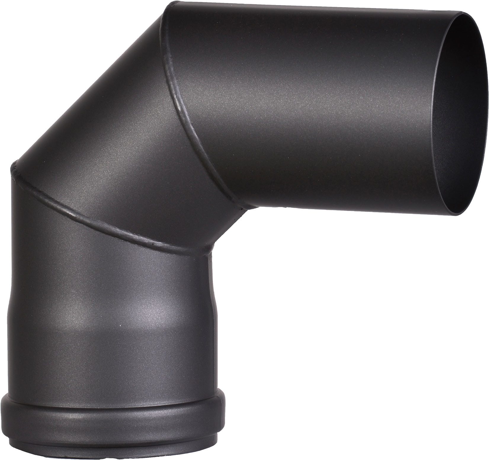 Hanseatic Ofenrohr Pelletofenrohr-Set, schwarz, 80 mm, (7-tlg), 90 ° – Bild 3 von 5