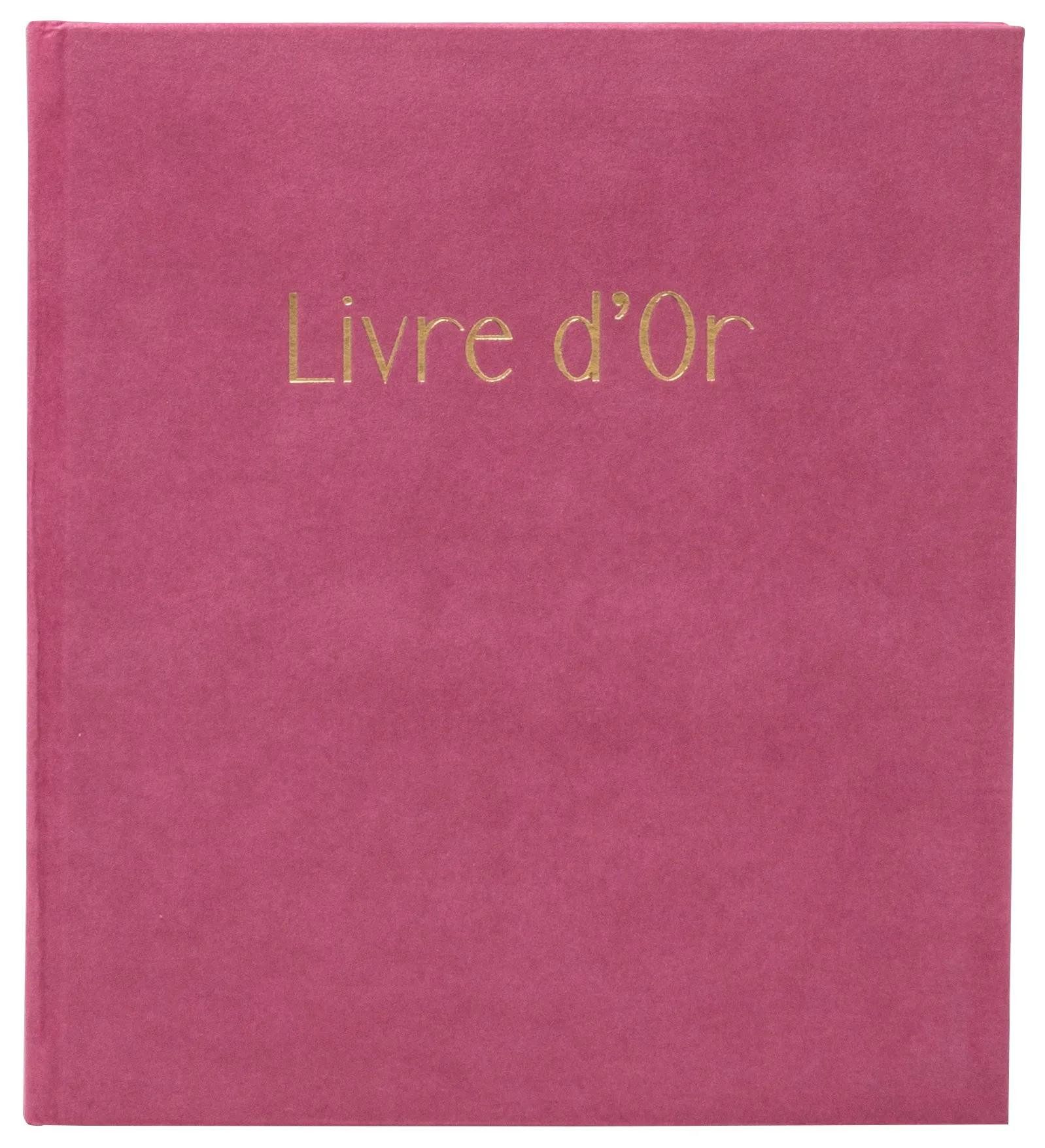 EXACOMPTA Fotoalbum Gästebuch, 140 Seiten, Goldschnitt, Skandi - Altrosa - 390E, Gästebücher Fancy