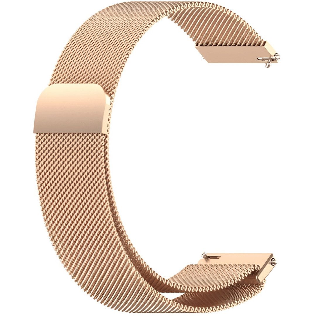 SmartUP Smartwatch-Armband 18mm / 20mm / 22mm Stegbreite Metall Milanese Edelstahl Ersatzband, für Smartwatch und klassische Uhr