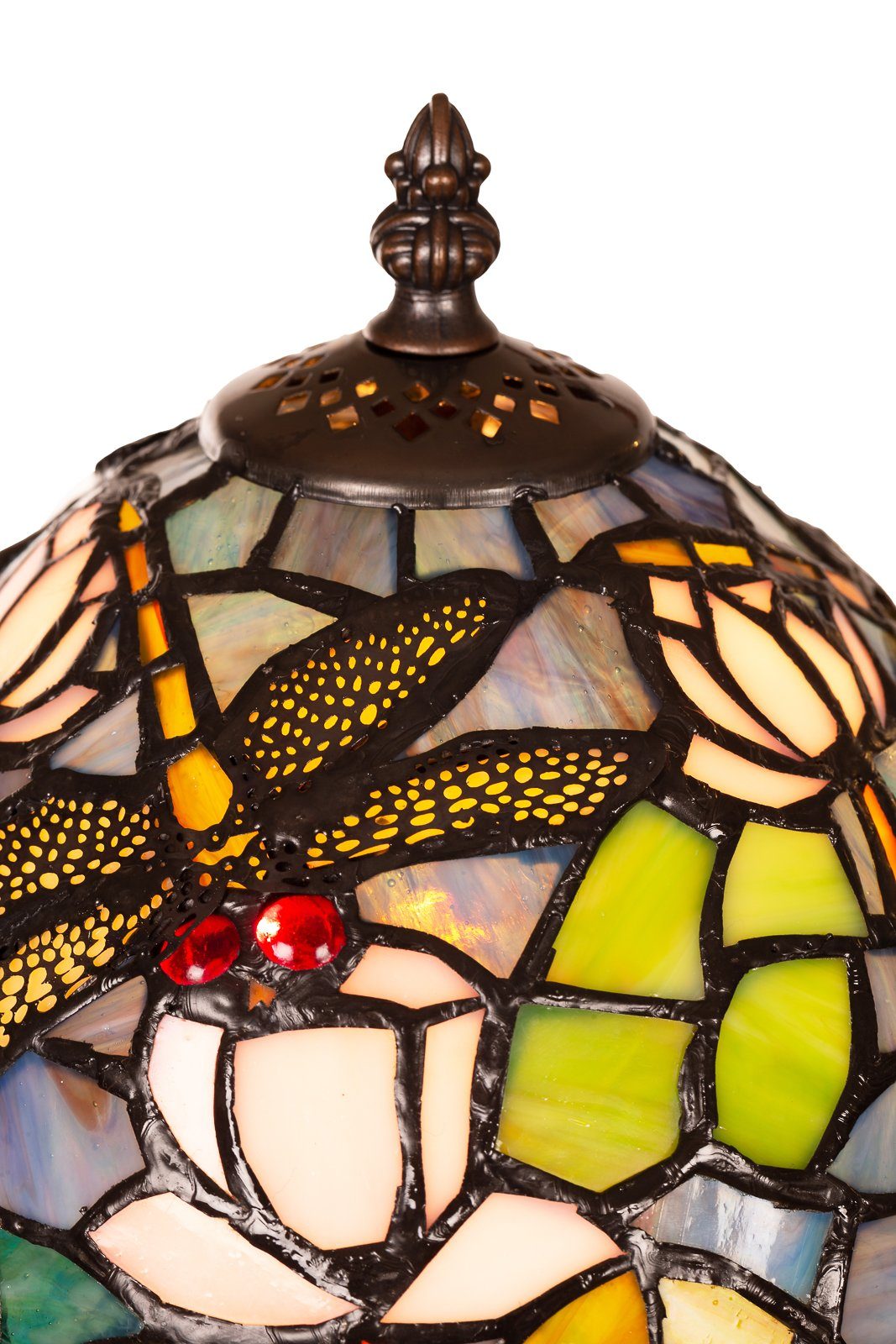 BIRENDY Stehlampe Birendy Tischlampe Tiffany Style Libellen Tiff146 Motiv Lampe