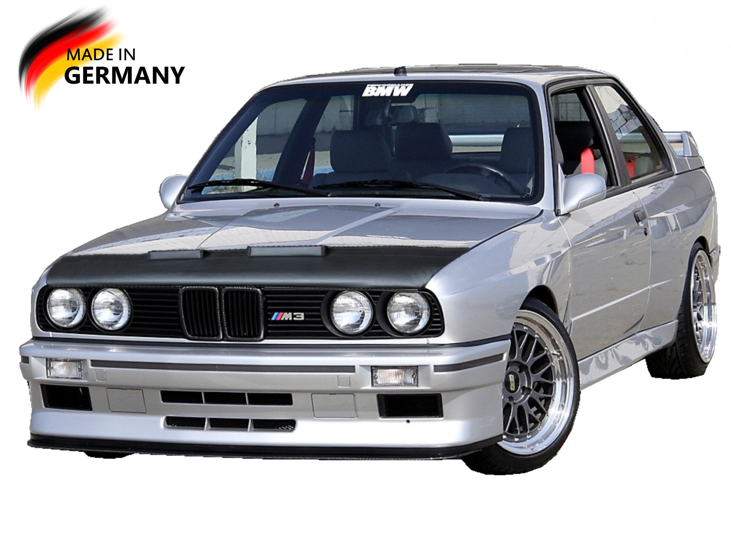 auto-bra Autoplane Steinschlagschutz kompatibel mit BMW 3. E30 82-94 Haubenbra Tuning