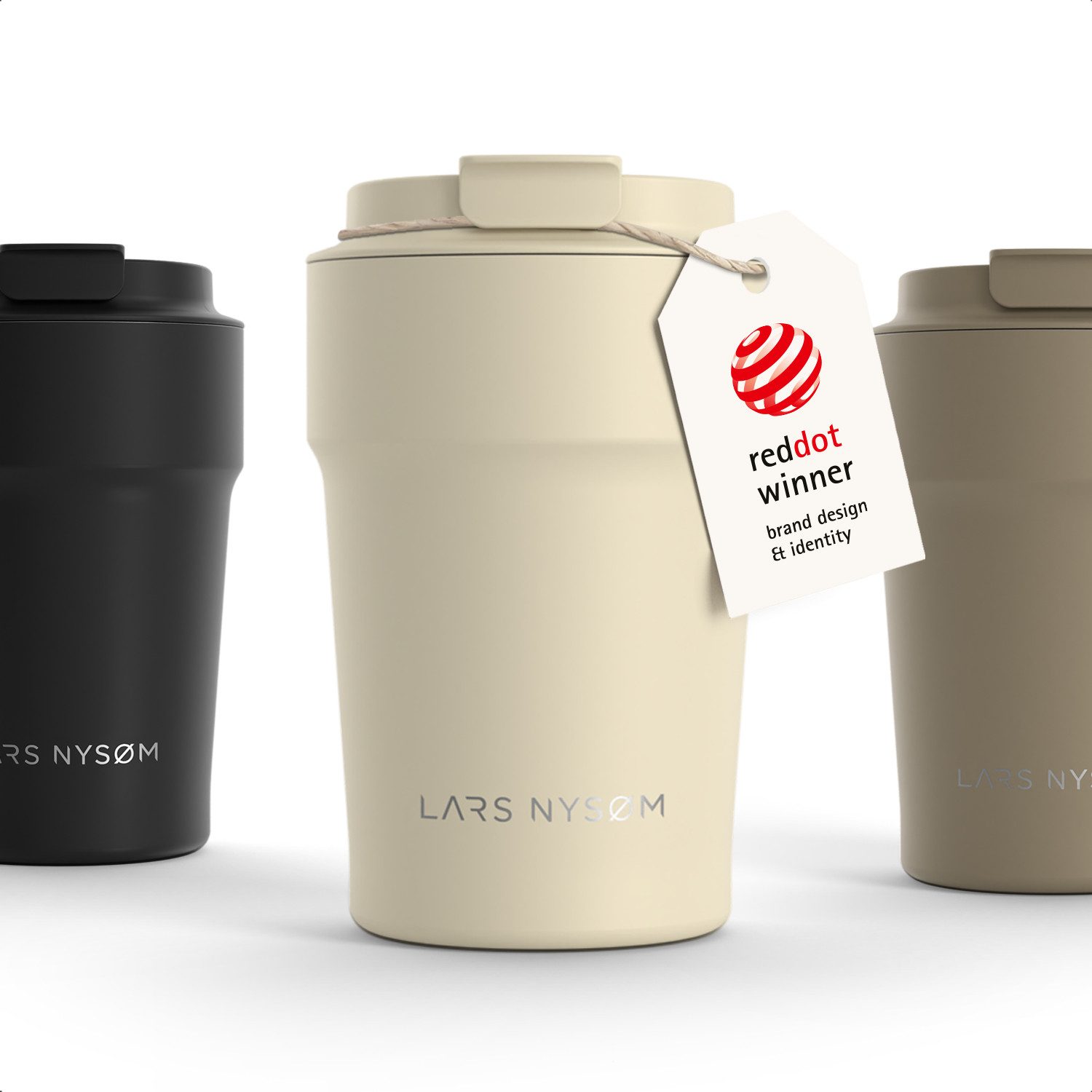 LARS NYSØM Thermobecher Bevægelse, 1-tlg., Thermobecher mit Vakuum Isolierung: 4h heiß / 8h kühl