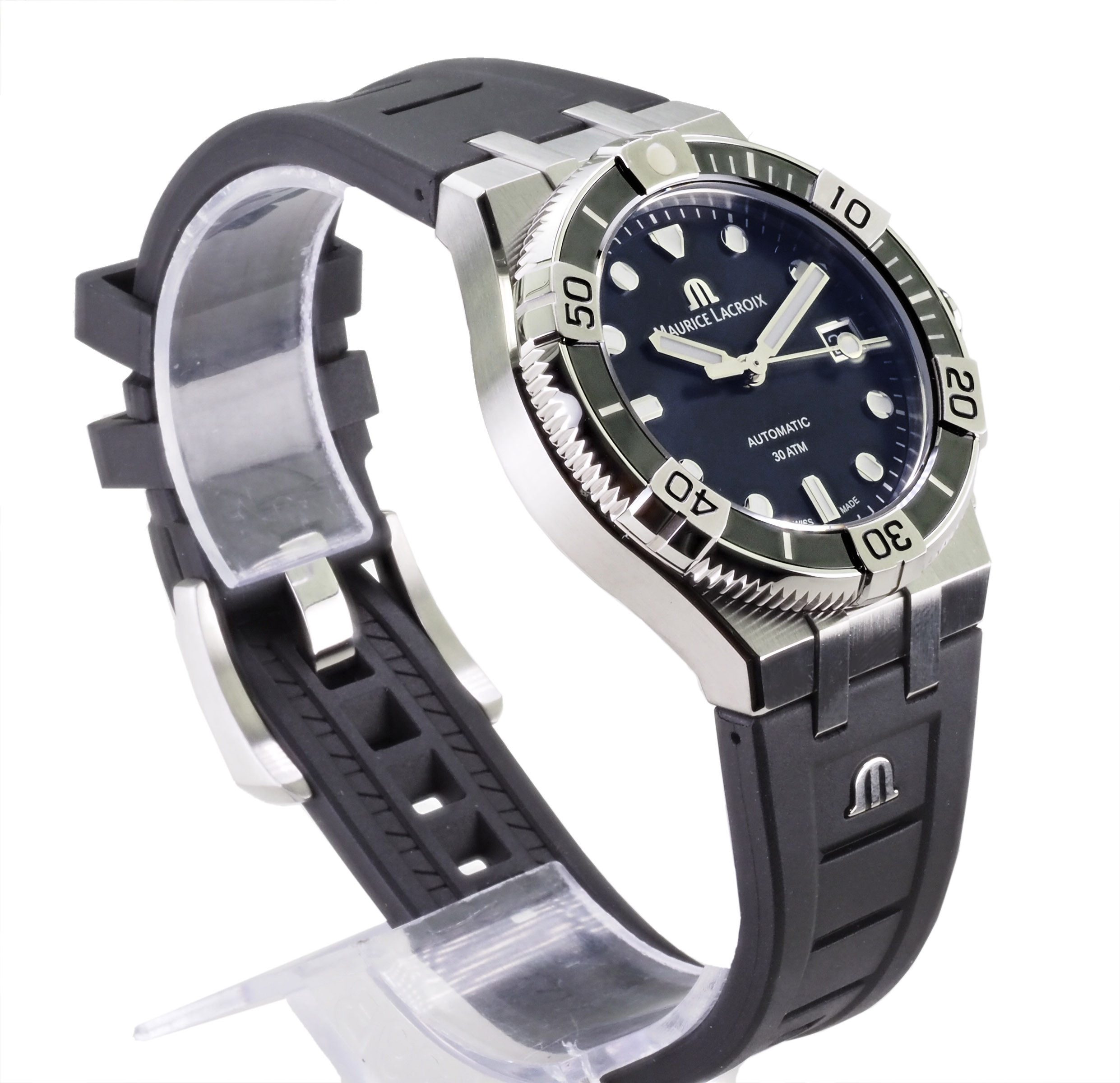 MAURICE LACROIX Schweizer Uhr 39 mm Ø Aikon Venturer Automatik AI6057-SSL20-330-2 Aikon Venturer, Waterresistant: 30 ATM
