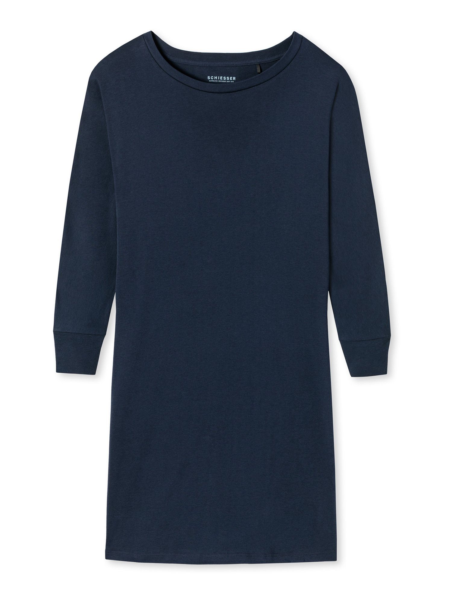 Schiesser Nachthemd Modern Nightwear Blau