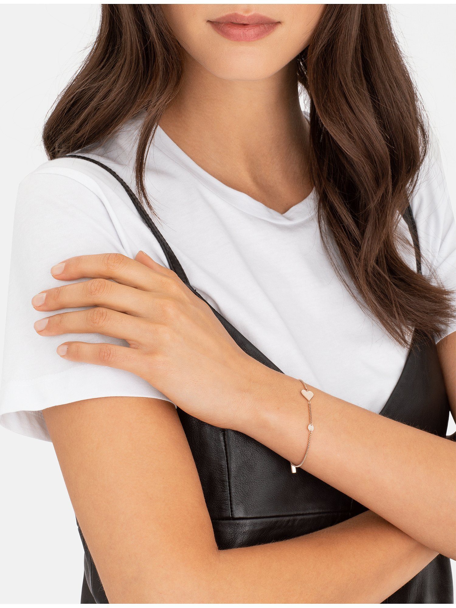 Liebeskind Berlin Edelstahlarmband Liebeskind Damen-Armband Edelstahl Herz, günstig online kaufen