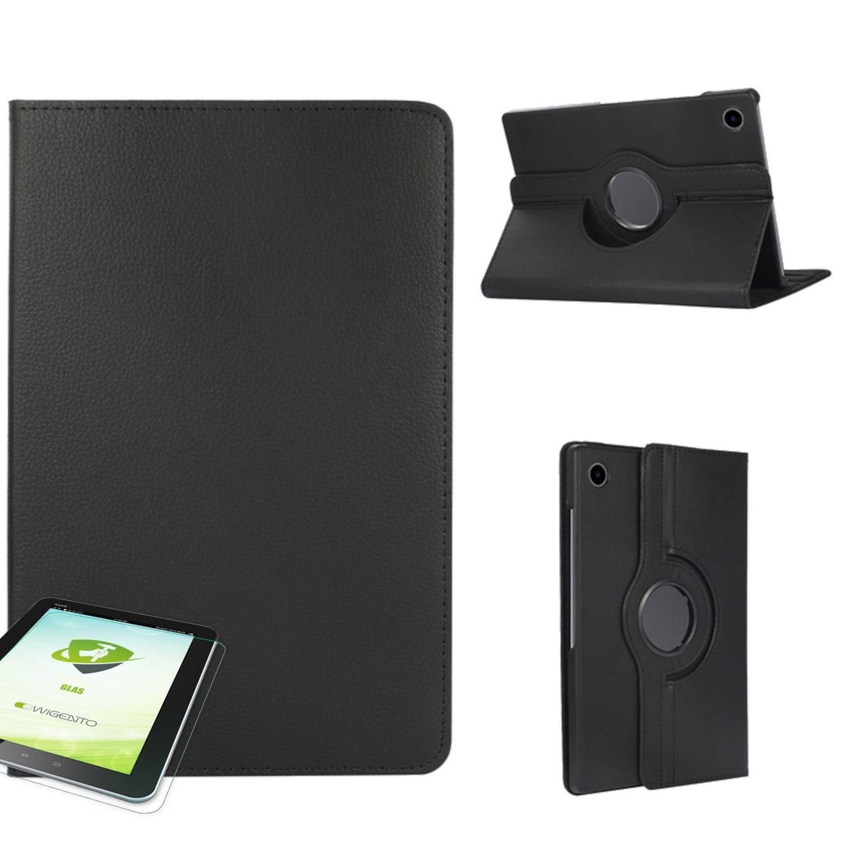 Wigento Tablet-Hülle Für Samsung Galaxy Tab A8 2021 X205 X200 360 Grad Rotation Tablet Tasche Hülle Case Cover Etui Schutz Neu