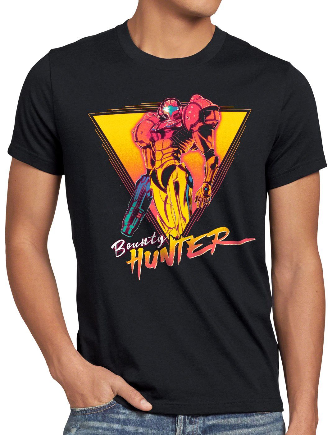 style3 T-Shirt Bounty Hunter metroid gamer snes samus Aran nintendo Switch