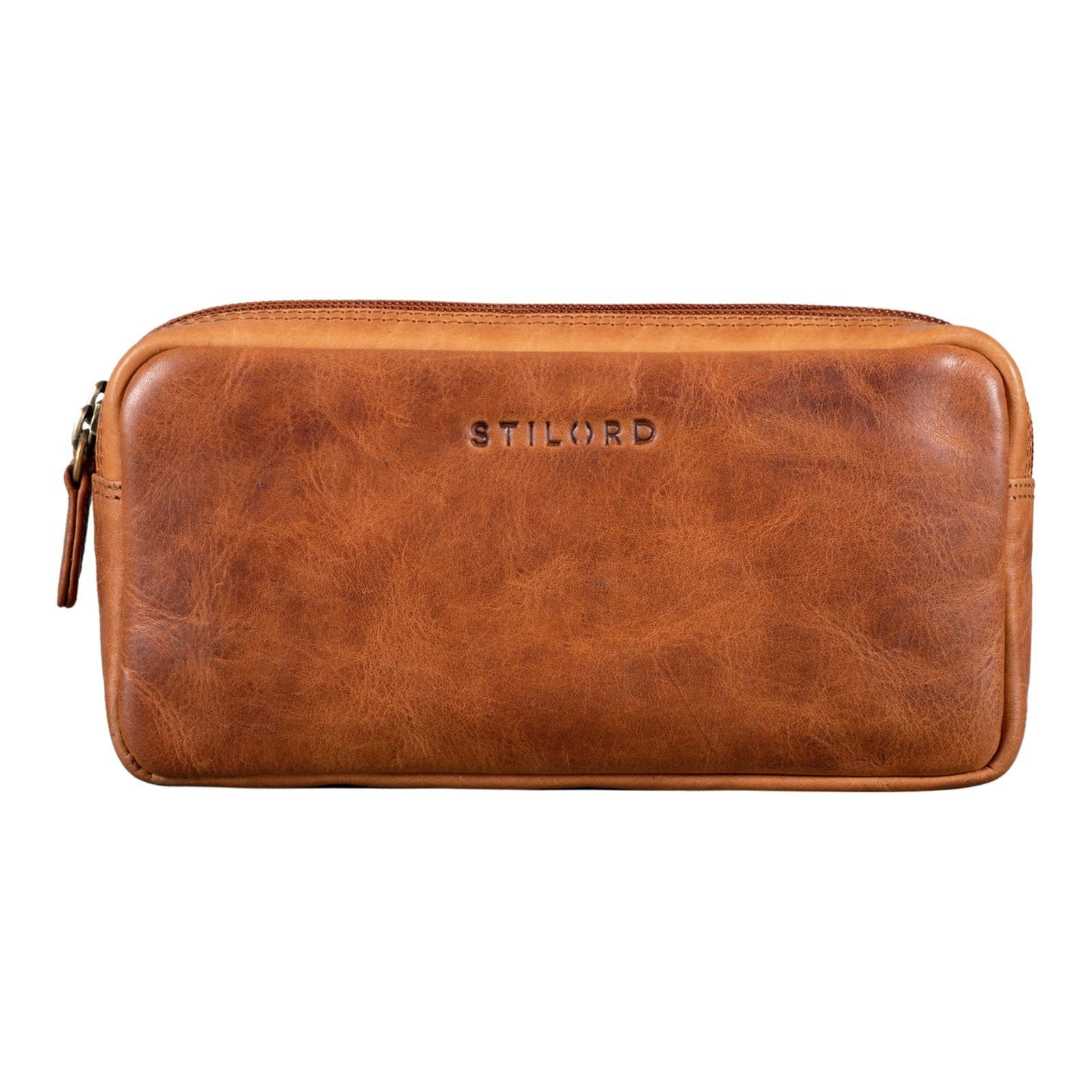 Leder STILORD cognac kara - Federmäppchen Etui "Eddie"