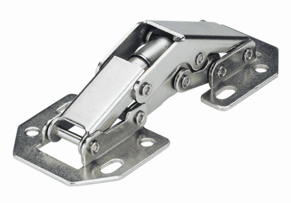 Möbelbeschlag Hettich Mini-Aufschraubscharnier mit Feder 77 x 33
