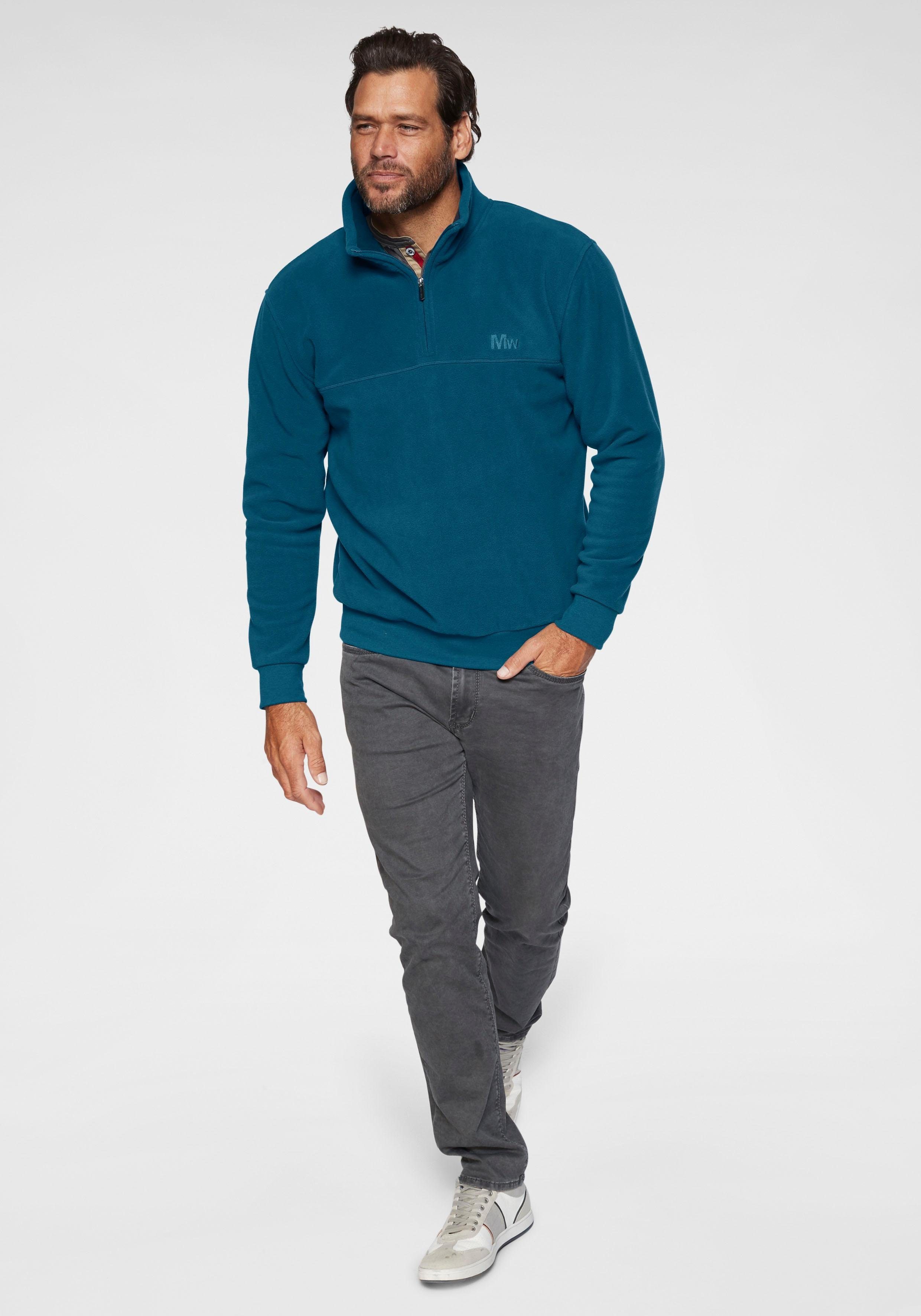 World kontrastfarbenen Henleyshirt mit Man's grau Nähten