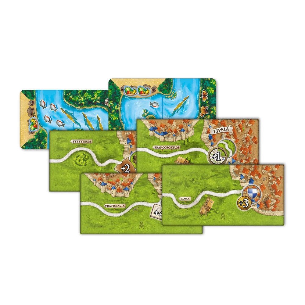 Hans im Glück Spiel Carcassonne, Die Märkte zu Leipzig - Zusatzplättchen