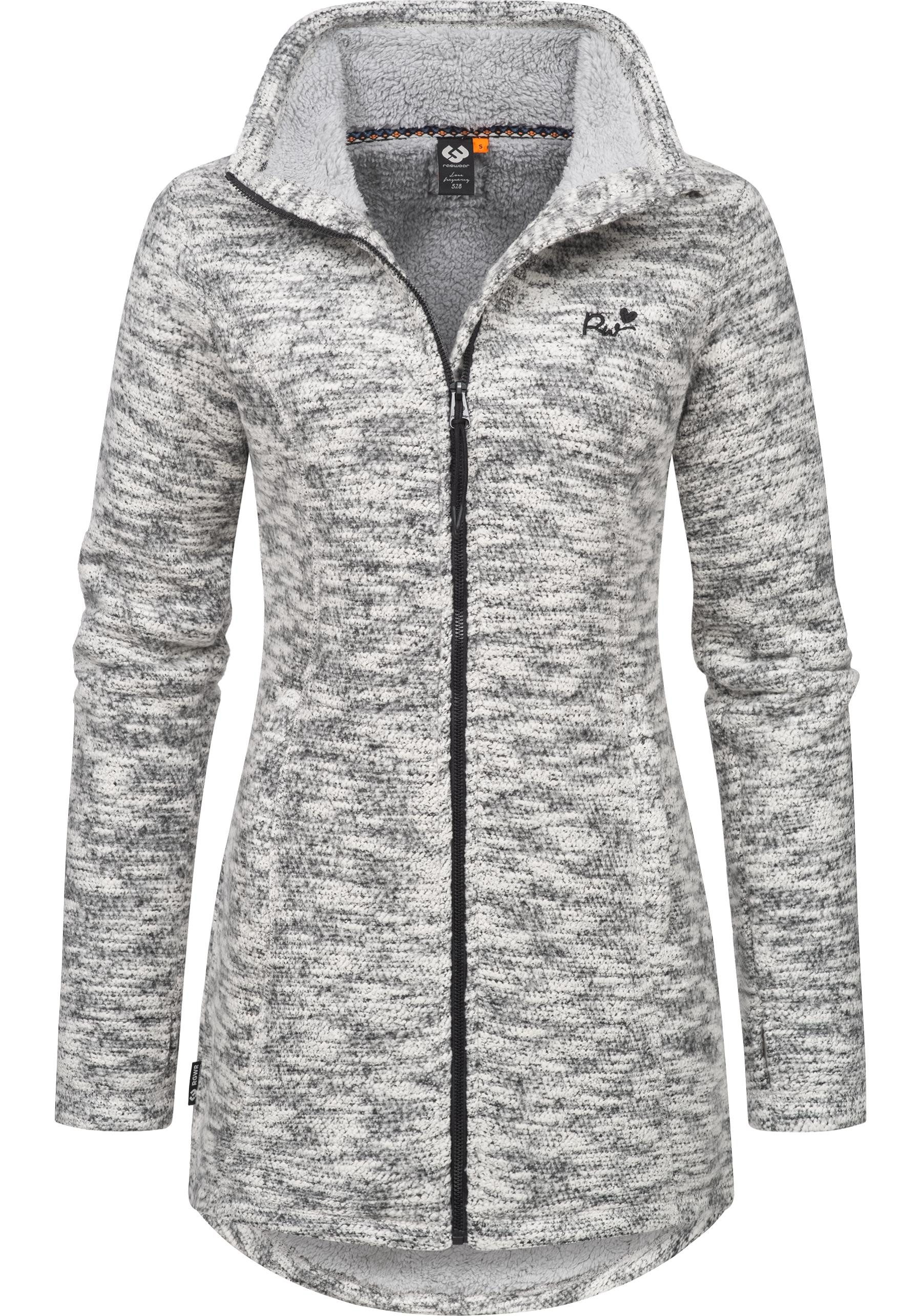 Ragwear Strickjacke Miram Melange Kuschelige Übergangsjacke in Strick-Optik