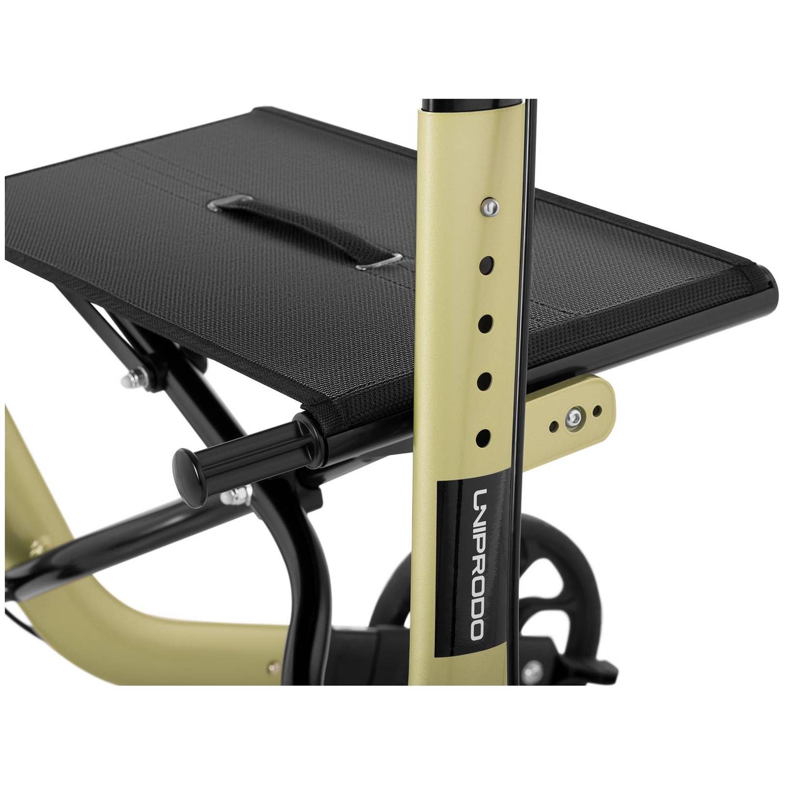 Uniprodo Rollator Alu Gehwagen Faltbar Gehilfe Design Laufhilfe Leicht Reflektor Tasche