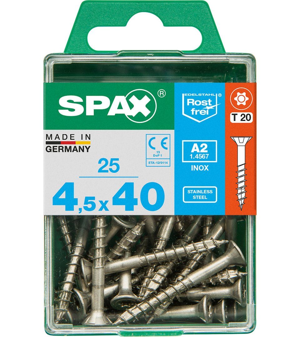 SPAX Holzbauschraube Spax Universalschrauben 4.5 x 40 mm TX 20 - 25