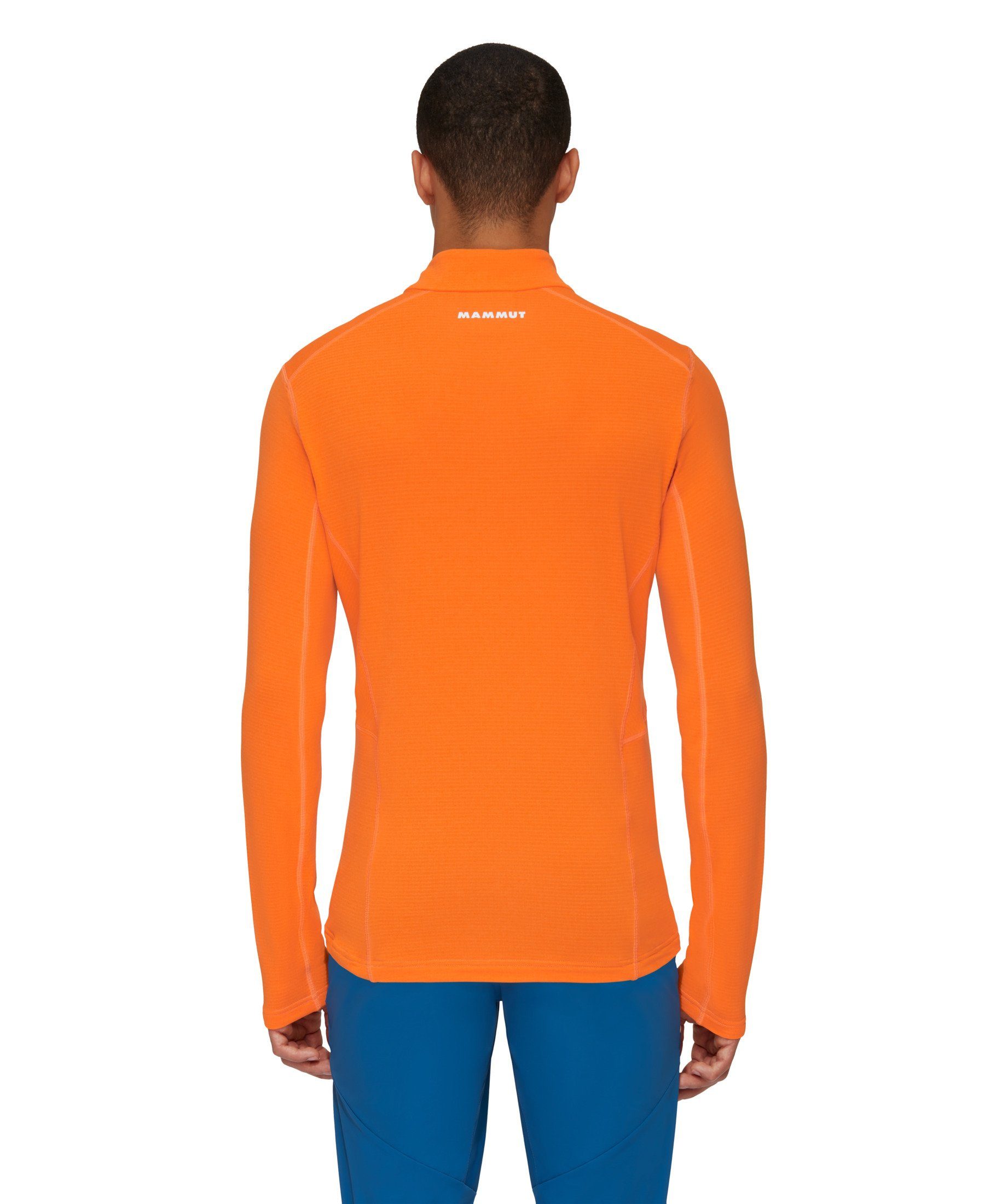 Men Light ML Fleecepullover tangerine Funktionsshirt Pull Aenergy Zip Midlayer Half Mammut