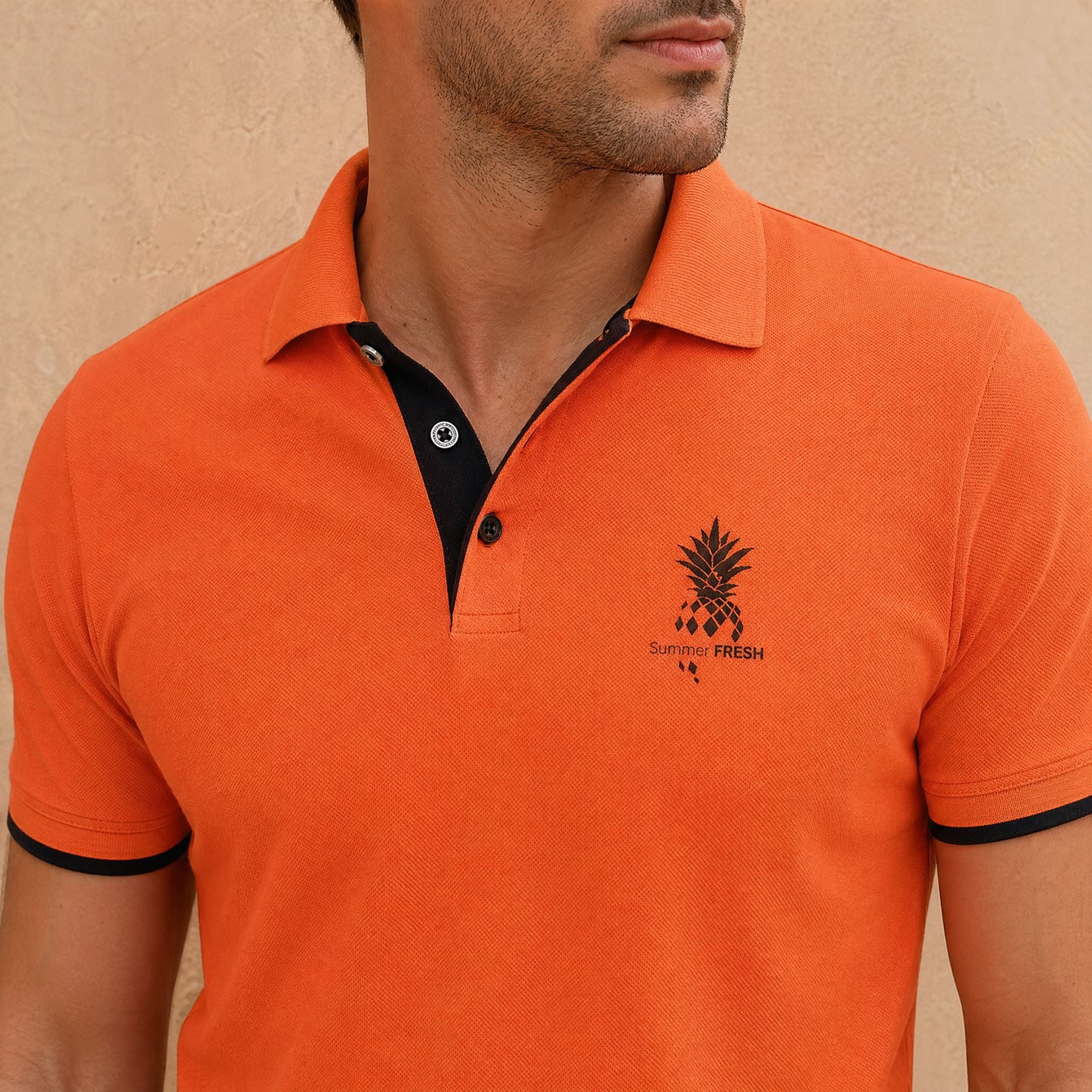 Nebulus Poloshirt BRAM, F111 - Herren, orange, XL