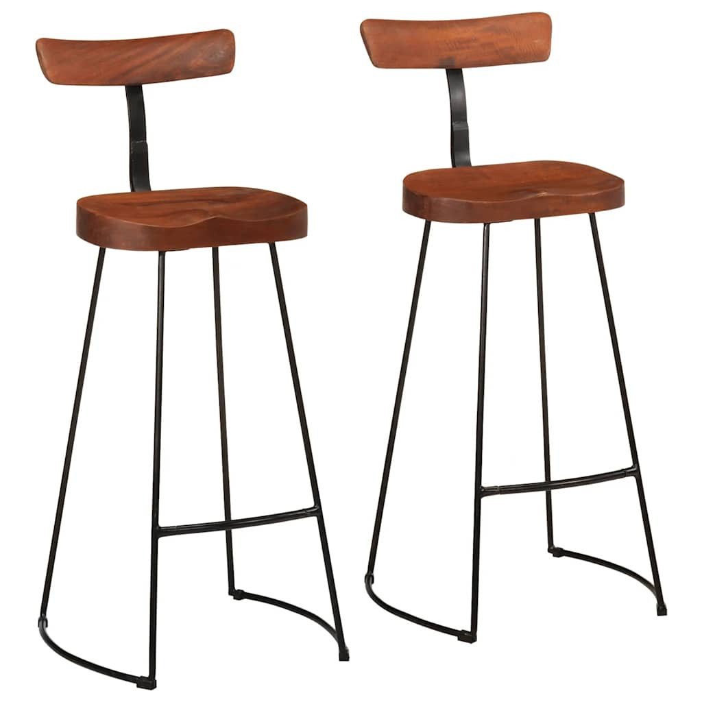Barhocker Barhocker 2 Stk. 49x43x103 cm Massivholz