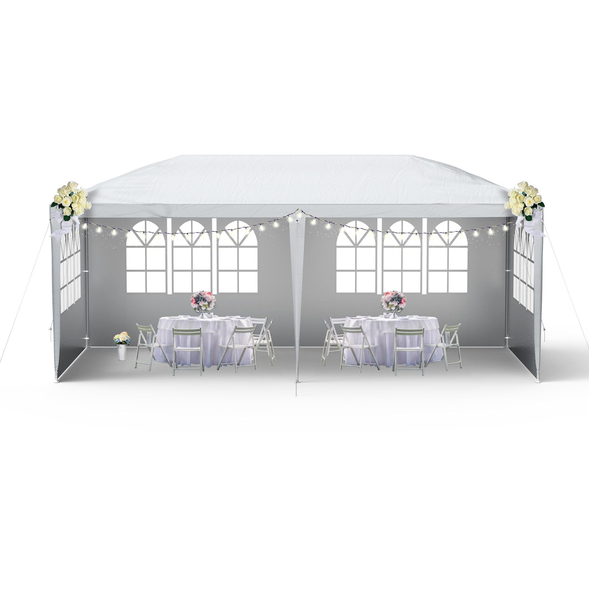 FIVMEN Pavillon Partyzelt Festzelt Bierzelt Gartenzelt Outdoor Gartenpavillon