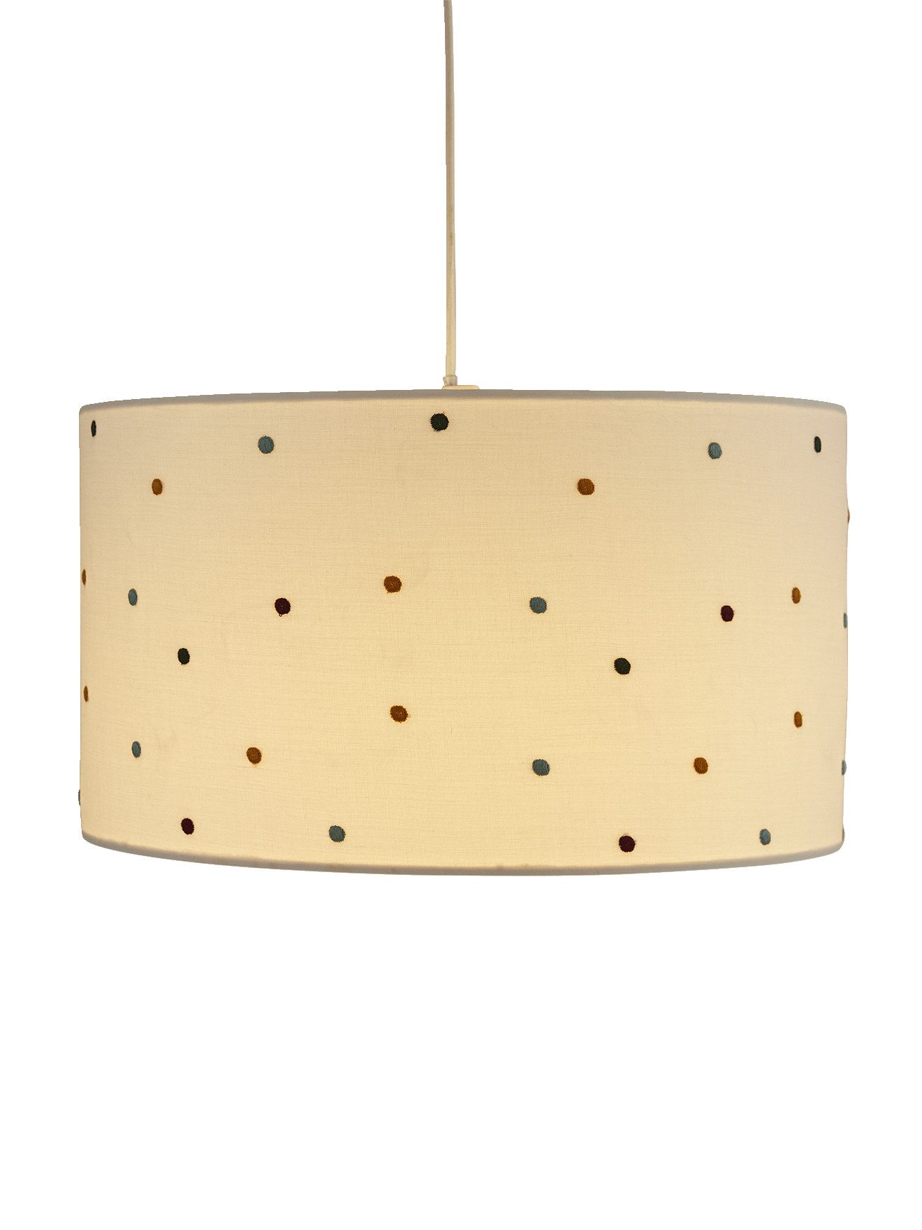 vertbaudet Lampenschirm Kinderzimmer Lampenschirm, Tupfen-Stickerei günstig online kaufen