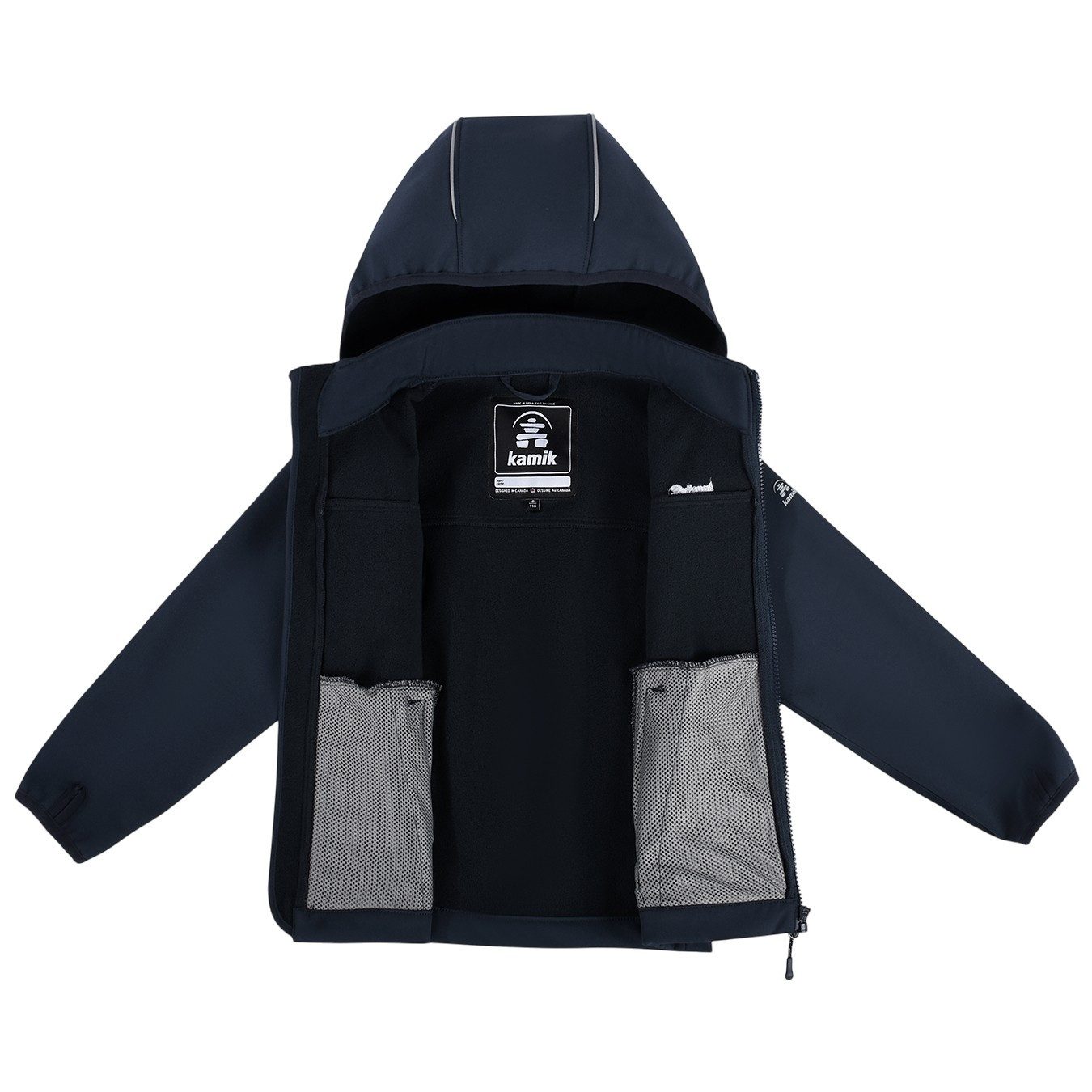 Kamik Softshelljacke Jarvis (winddicht, reflektierend) dunkelblau Kinder