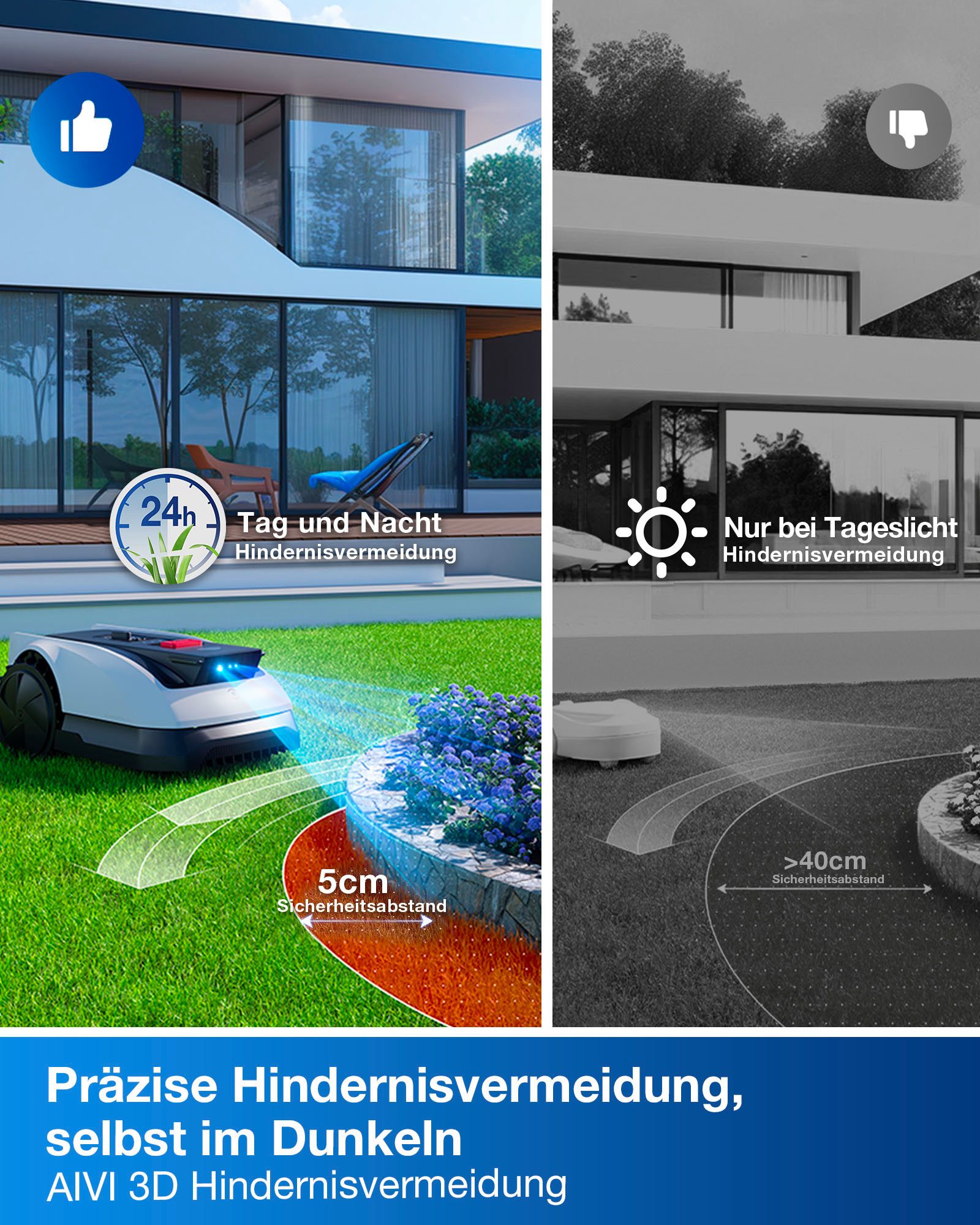 ECOVACS Rasenmähroboter GOAT O1200 RTK,...