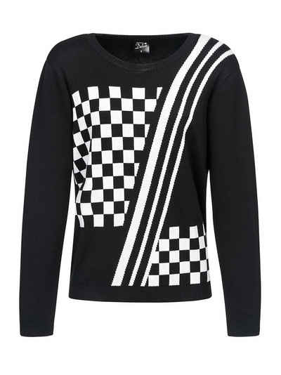 Pussy Deluxe Strickpullover Checkered Knit