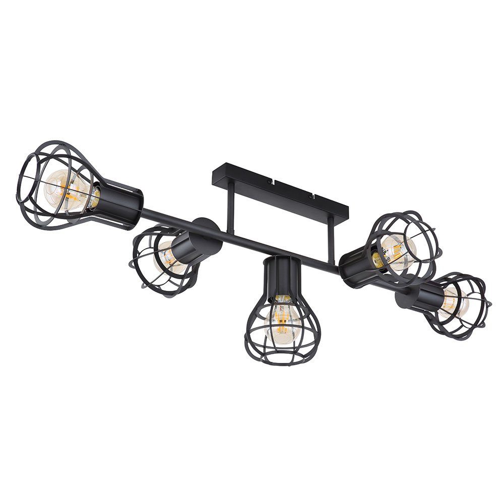 Käfigoptik Deckenlampe Leuchtmittel 5 nicht Globo inklusive, flammig Esszimmer Spotleuchte LED Deckenleuchte, Deckenleuchte